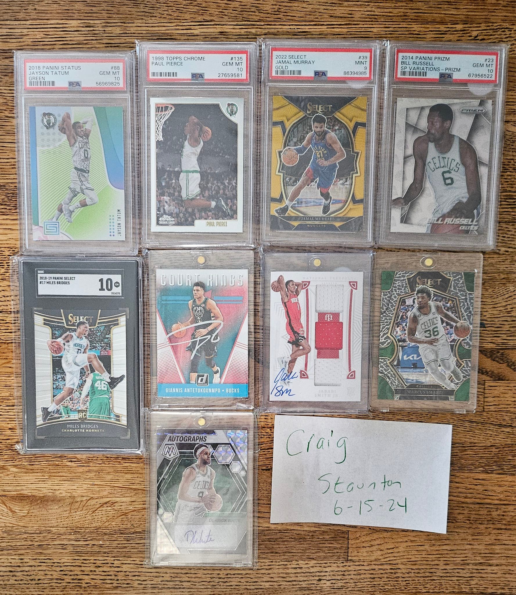 Sports cards for sale including Luka Doncic and Michael Jordan