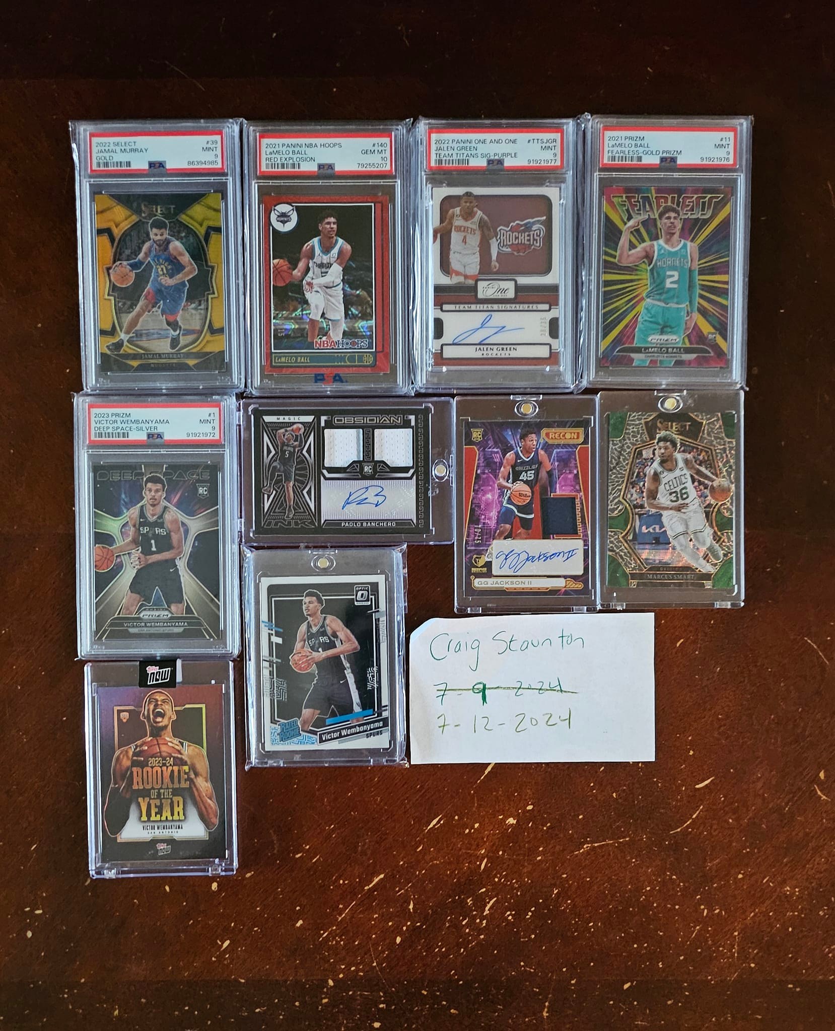 NBA rookie cards for sale including Ja Morant and Damian Lillard