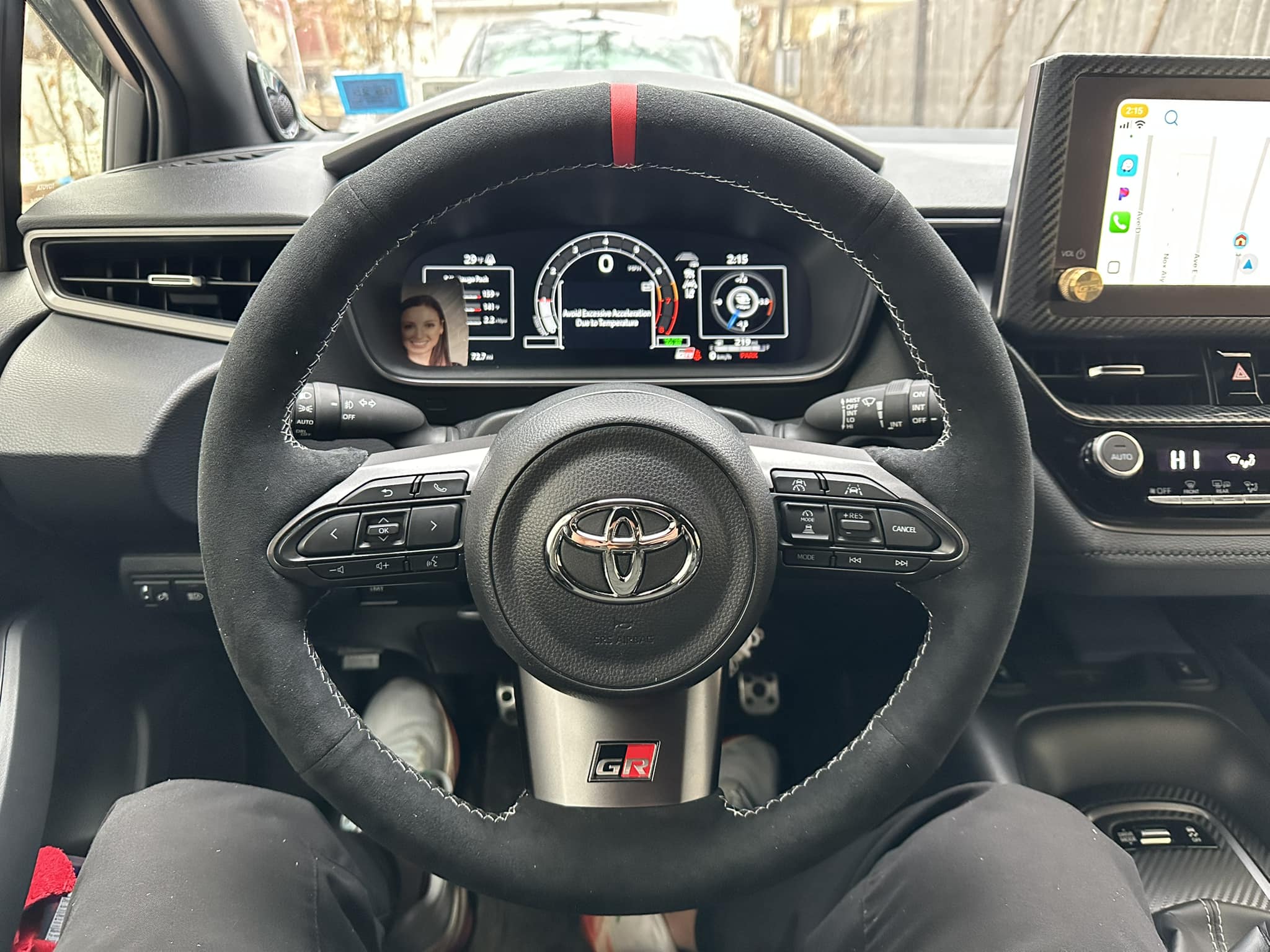 TRD Style Gray Steering Wheel Cover – Anti-Slip & Breathable For Toyota Trucks & Cars