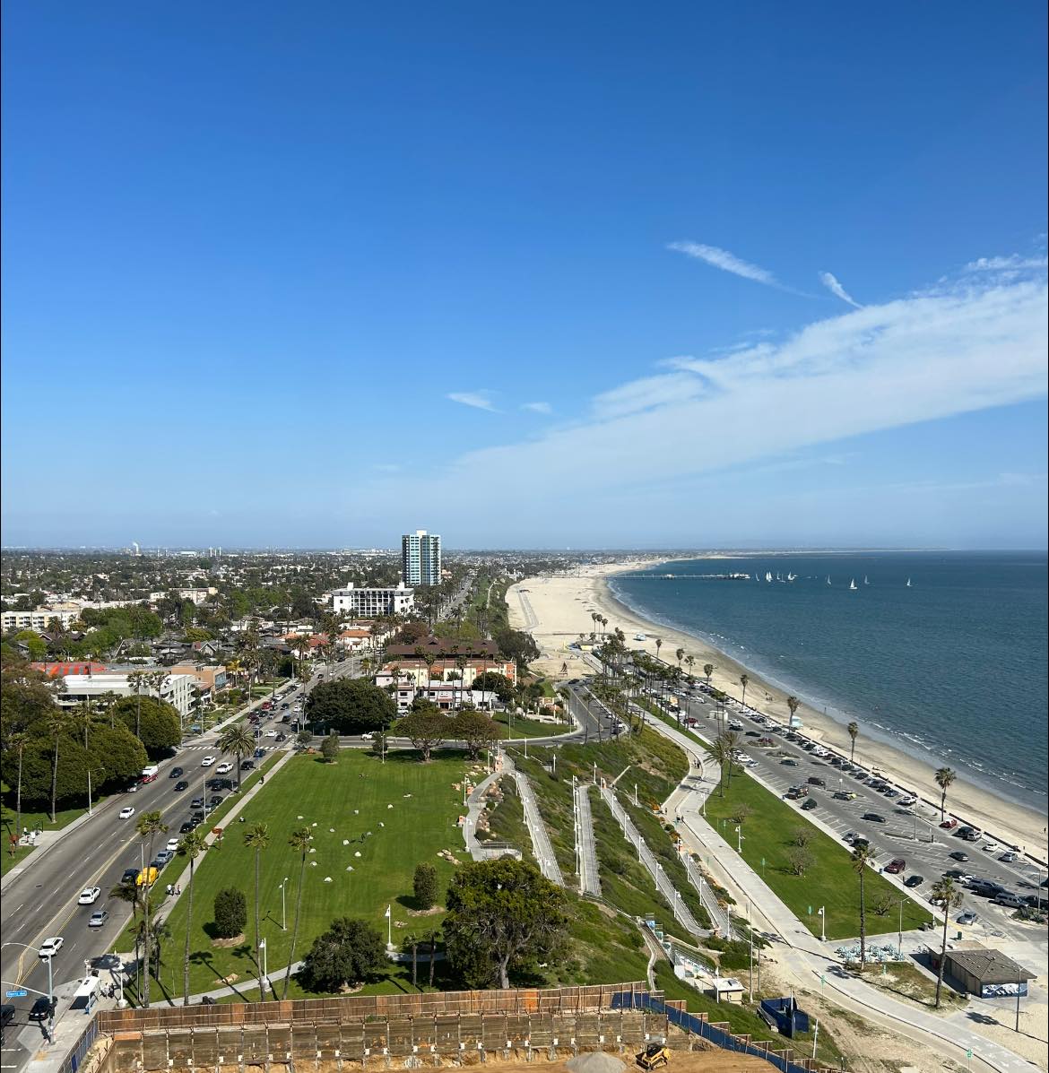 1903 View Down Along the Ocean Beach Coastline ***