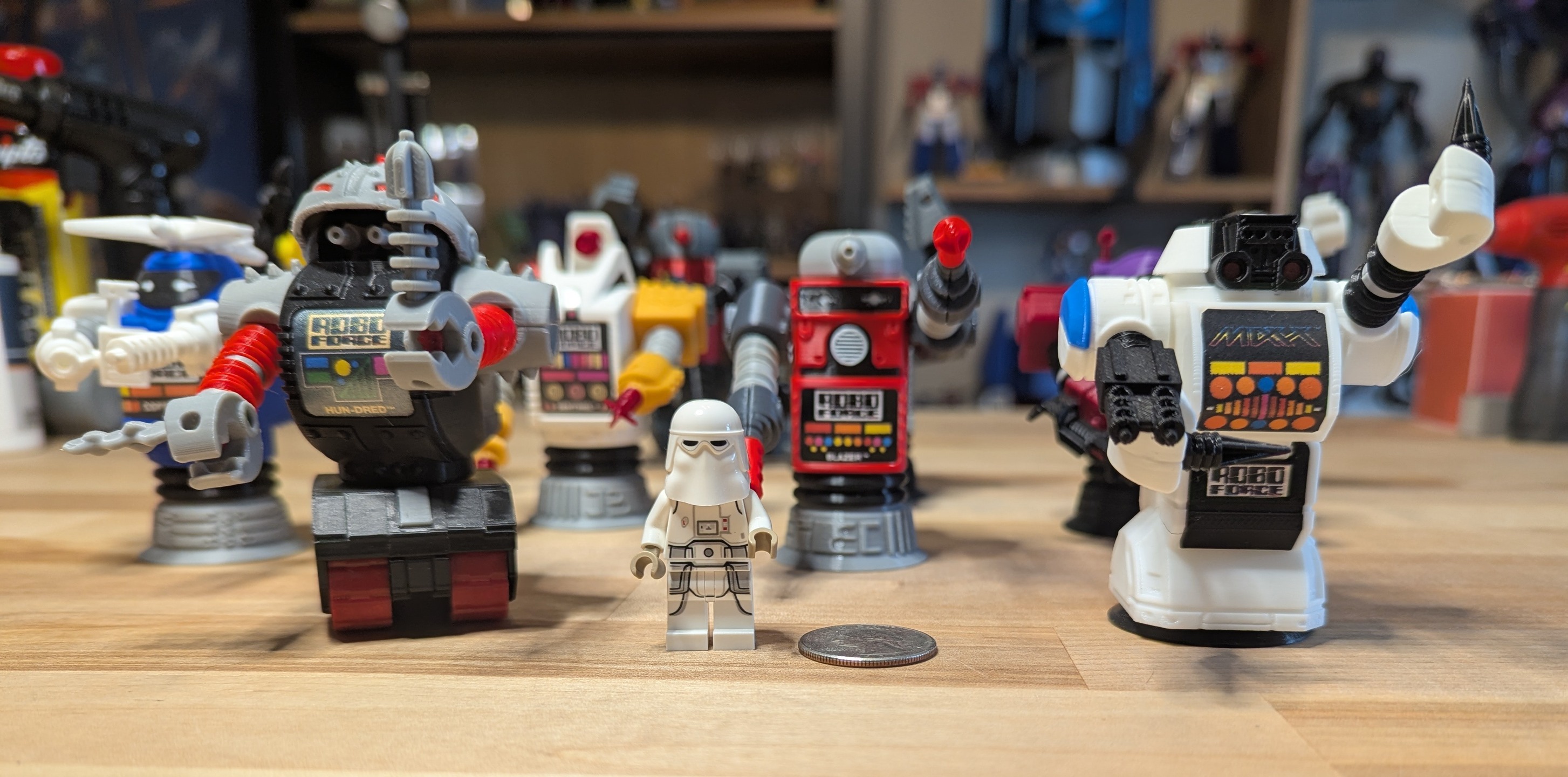 3d printed roboforce figures from 80's