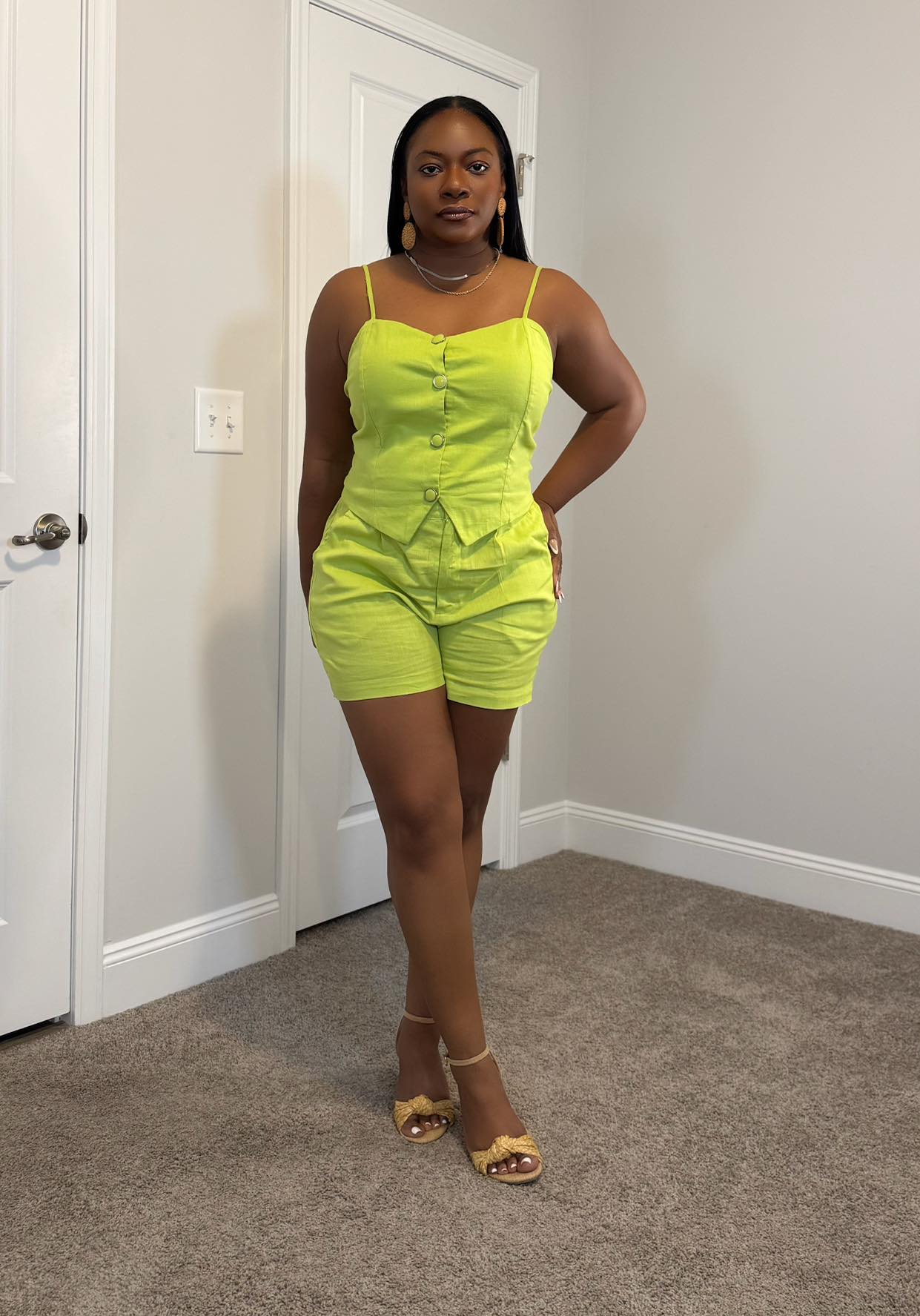 Green is such a popular color this spring! Shop the look here
