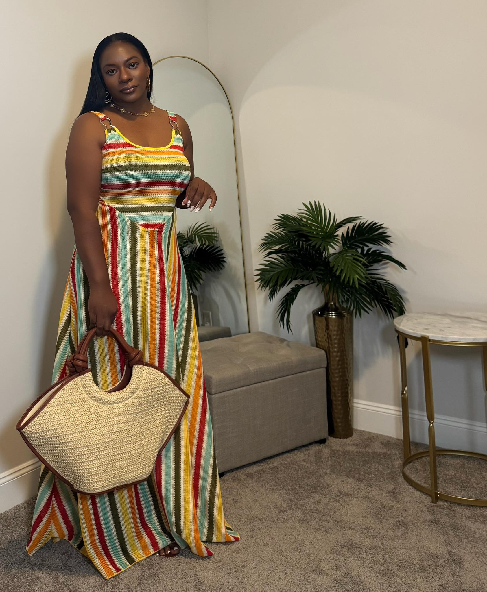 flowy colourful dress Twirl-worthy and full of charm. This isn't just a vibe; it's the moment. Pair it with the right frames and a touch of sunshine for maximum impact. Which pair would Elevated