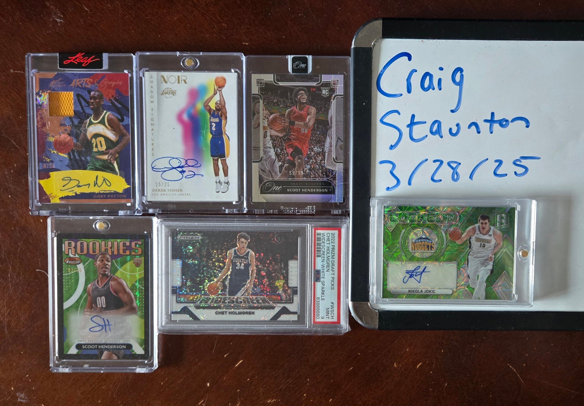 Add $5.00 USD for shipping and no trades. Gary Payton Patch Auto 