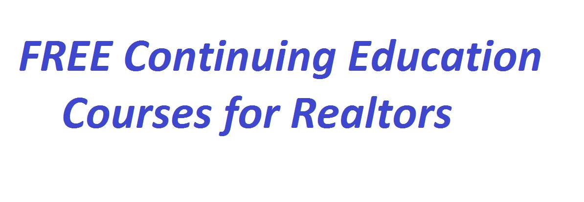 Upcoming FREE Realtor CE Courses