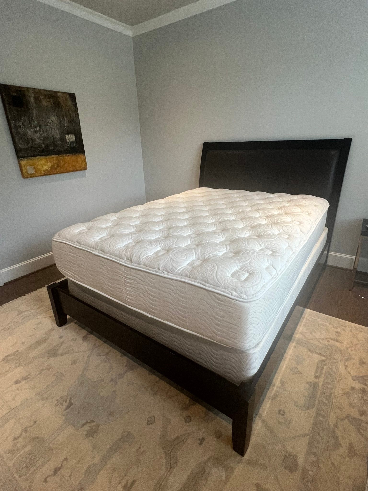 Queen Simmons mattress and bedframe for sale