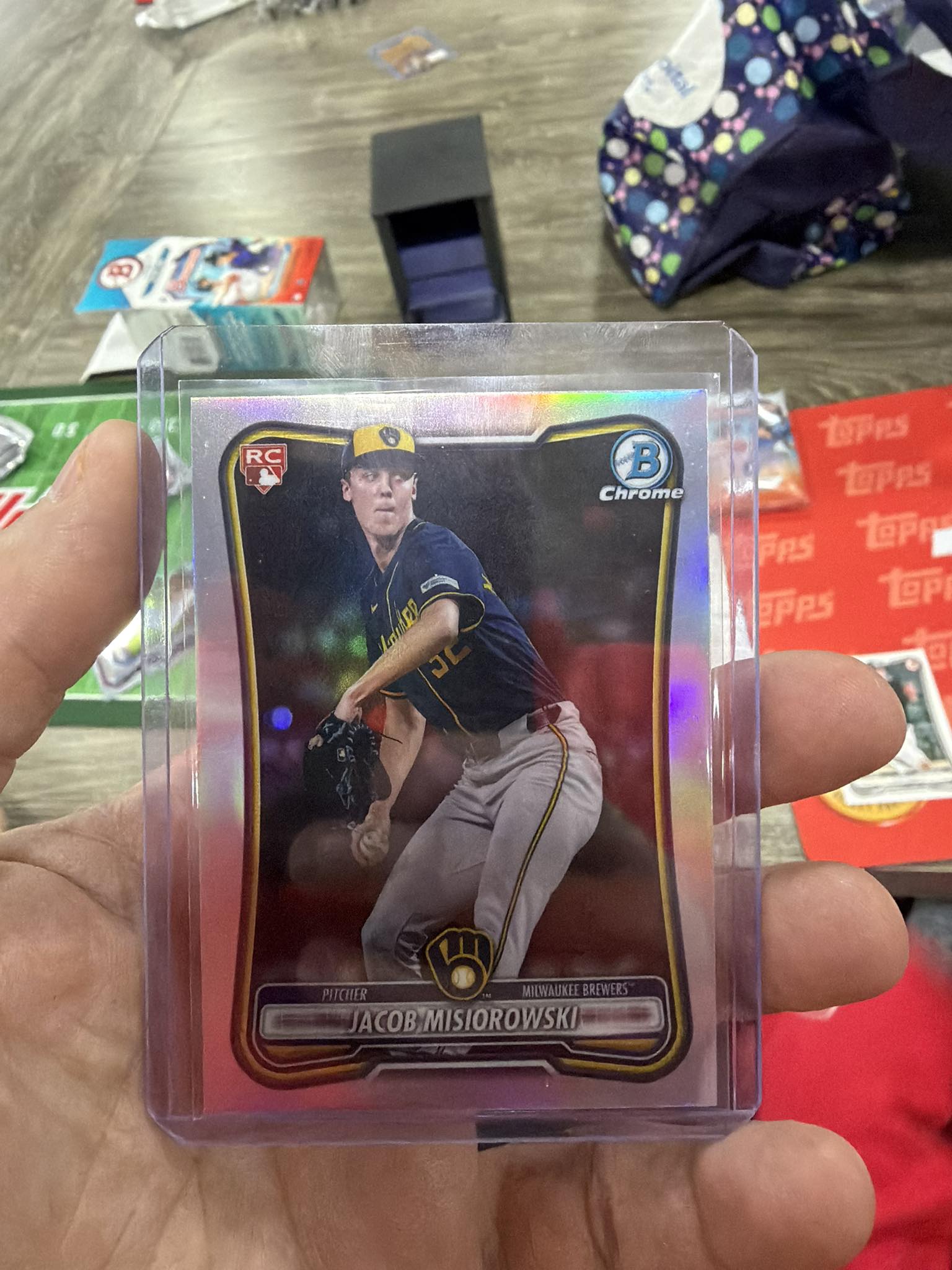 Jacob Misiorowski Pristine rookie card pulled from box