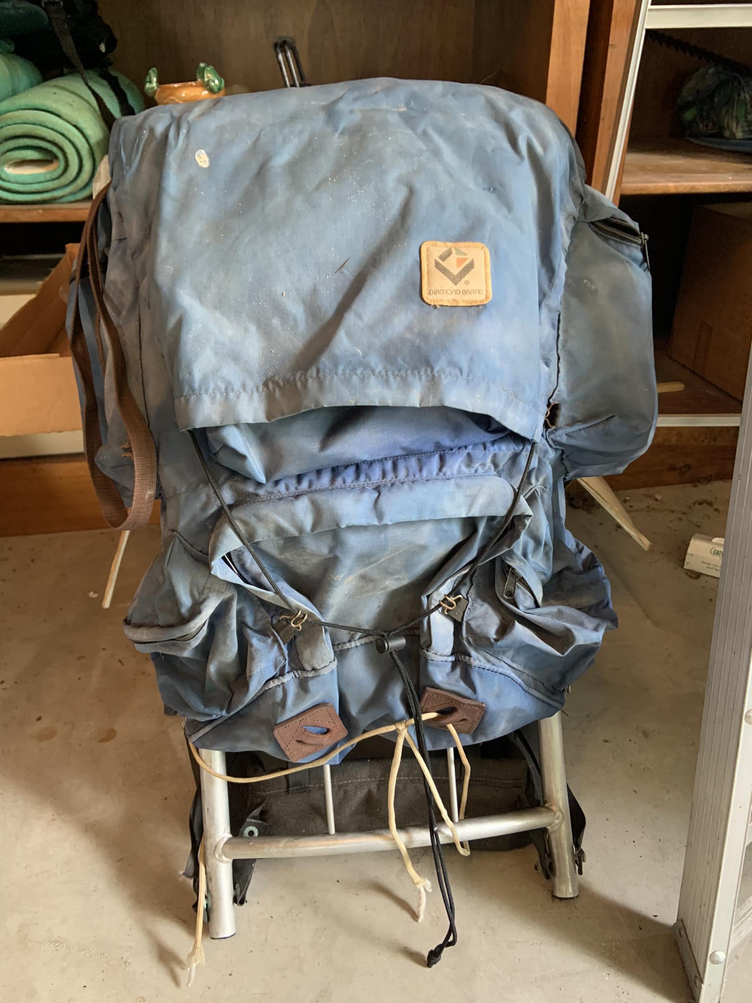 Vintage backpack found while cleaning out camping closet