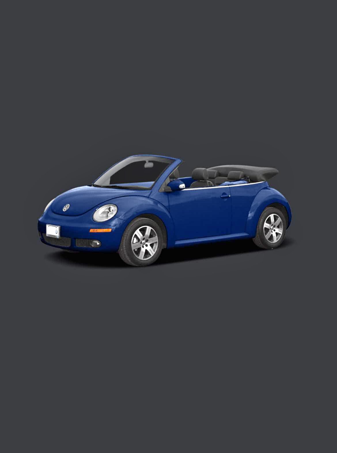 100% Waterproof Car Cover For 2003-2010 Volkswagen New Beetle Convertible - Gray