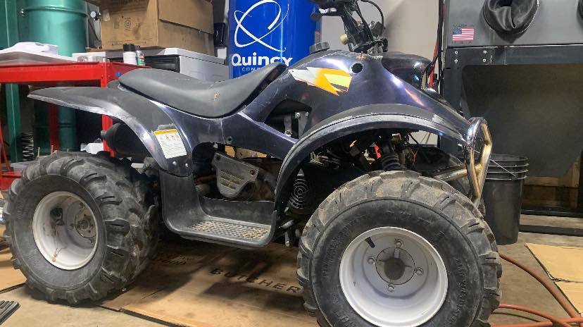 What is the Chinese pit quad with Yamaha motor and VIN starting