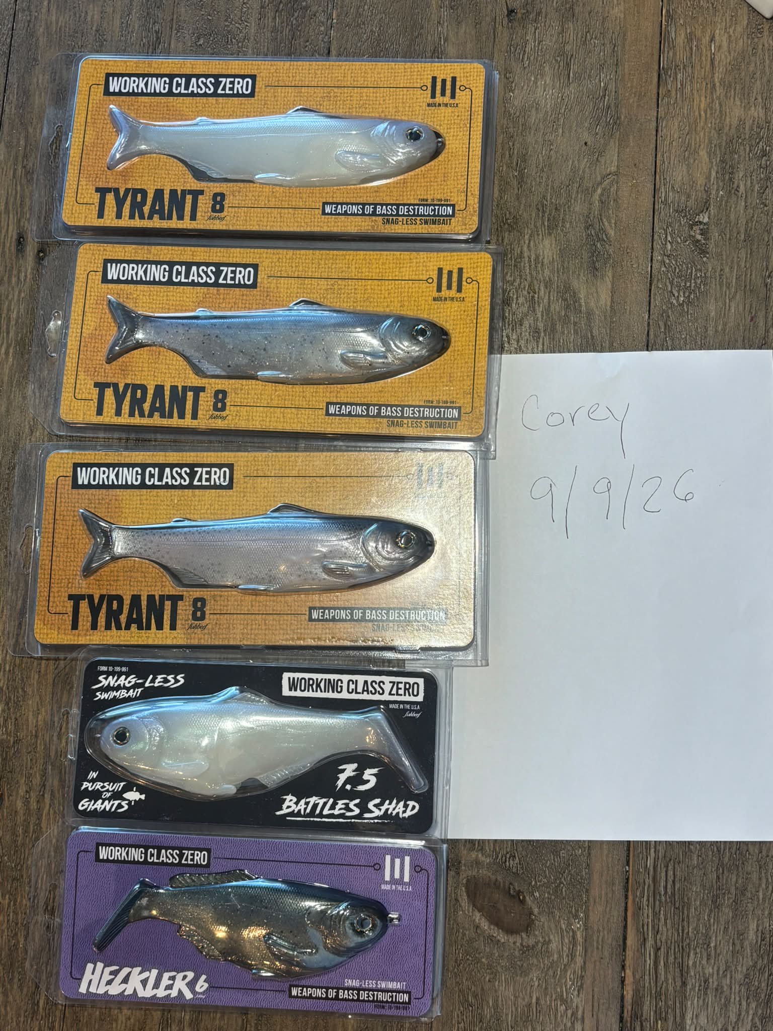 Working Class Hero Swimbaits: Tyrant 8, Tyrant 10, or D-Flow Orosi