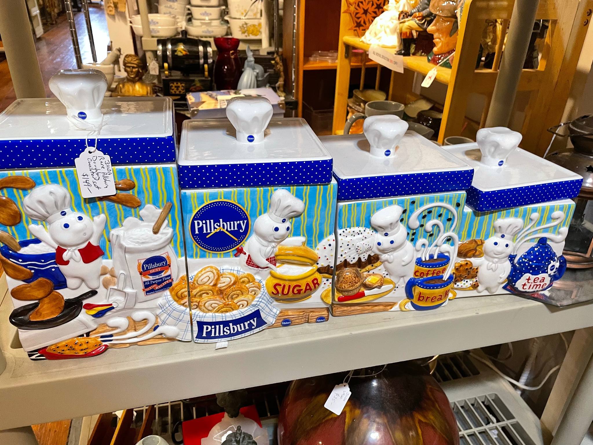 Vintage Pillsbury Doughboy Cannister Set Found at Syracuse
