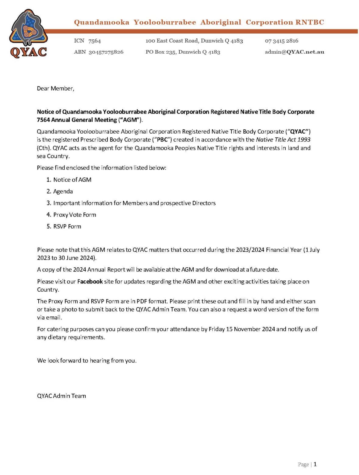 📢... - Quandamooka Yoolooburrabee Aboriginal Corporation | Facebook