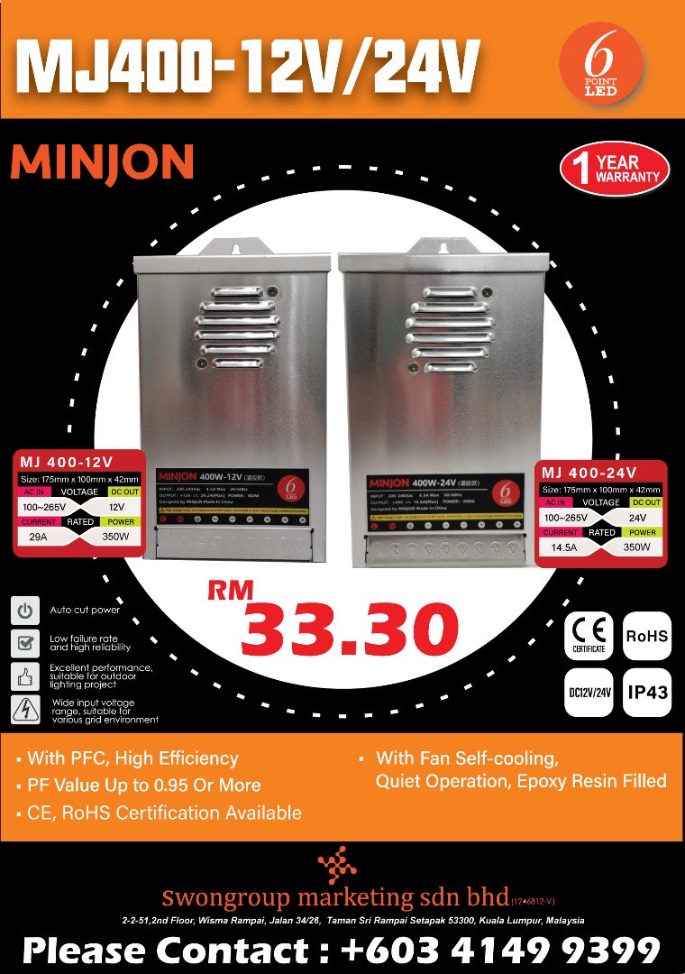 Swongroup Mkt S/B - Distributor for Blueview Led & Minjon Led Power ...