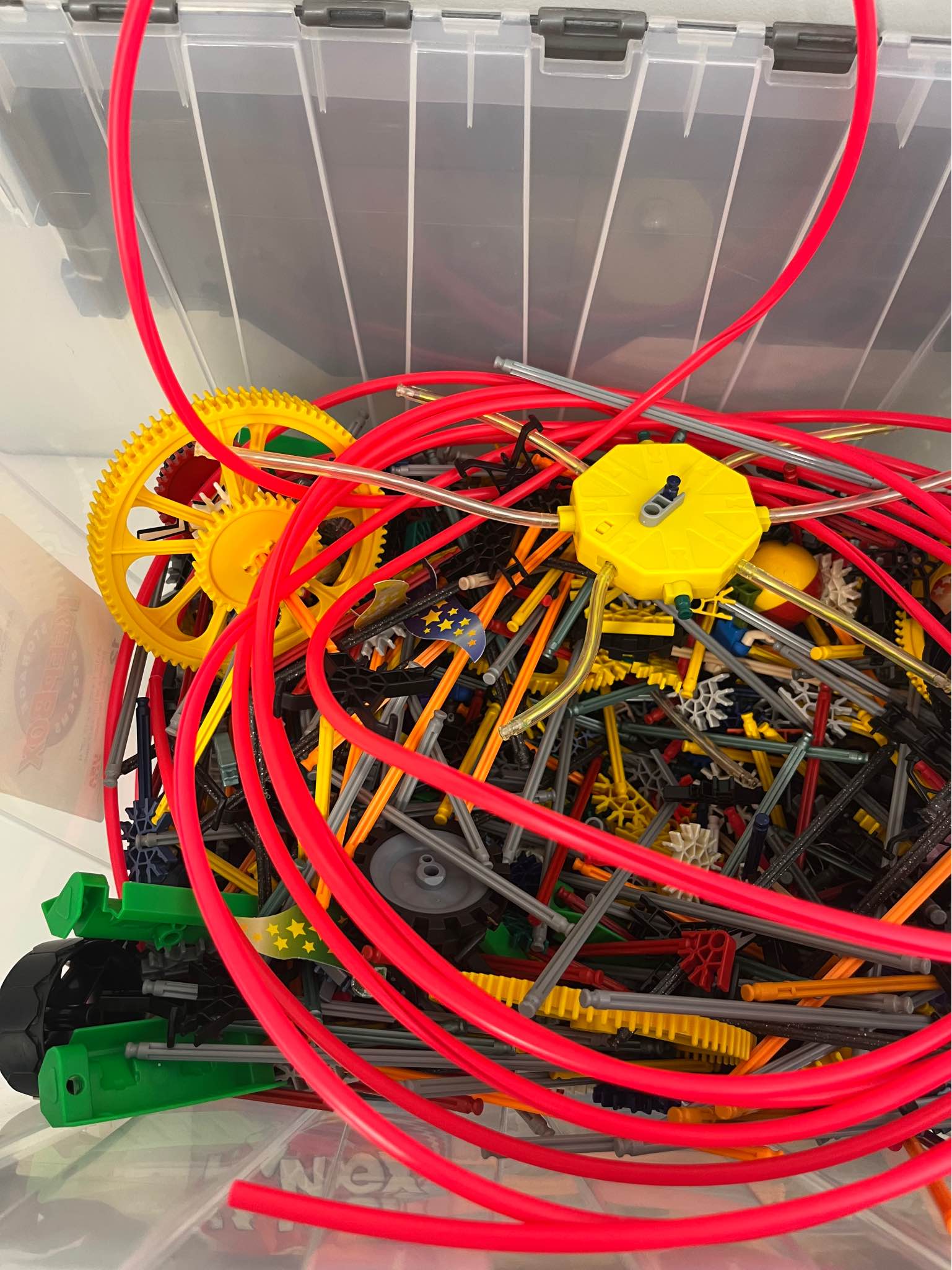 I have a big bin of K'nex for sale. There are at least 4 different