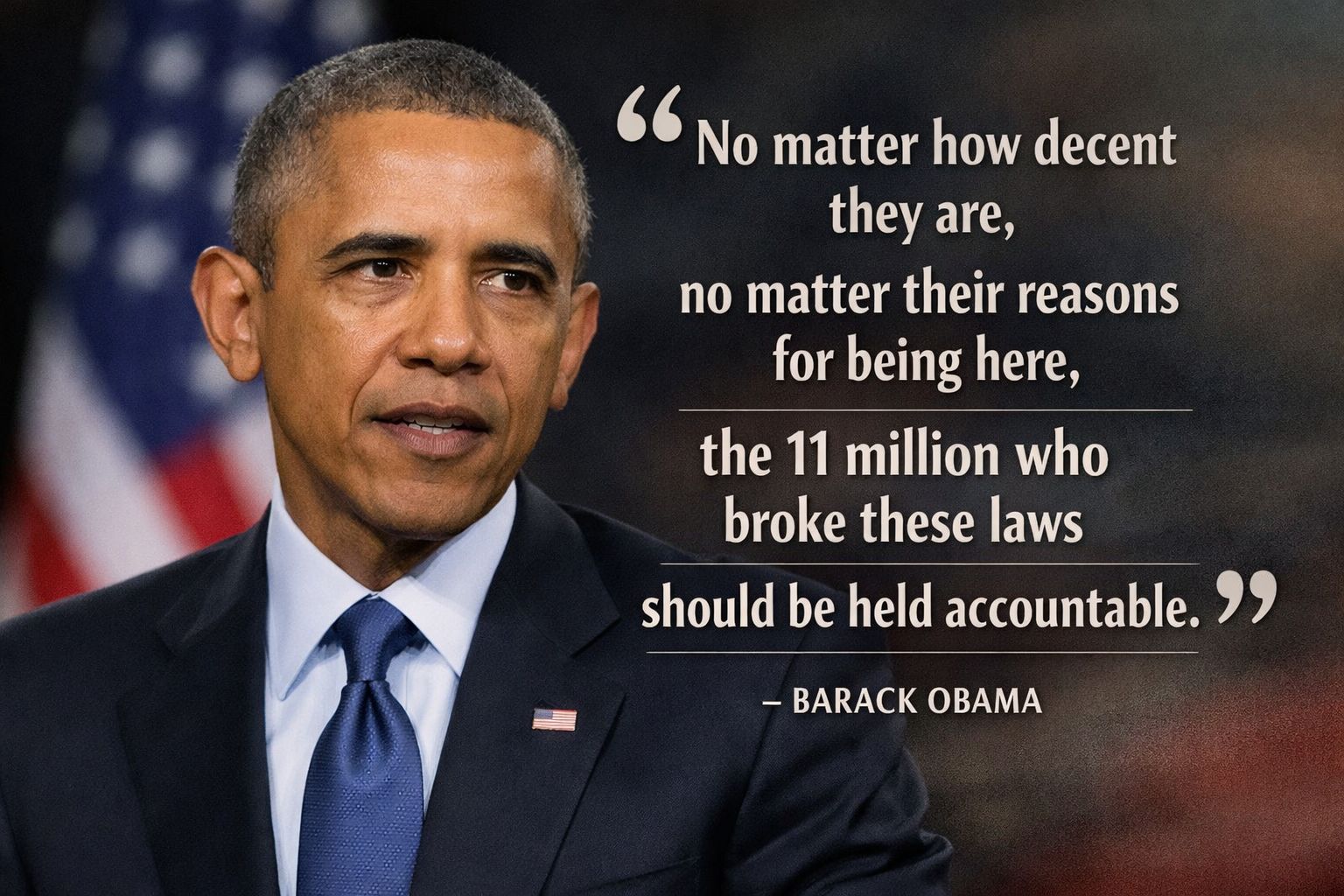 Joshua - FYI. THIS is what Obama actually said about undocumented ...