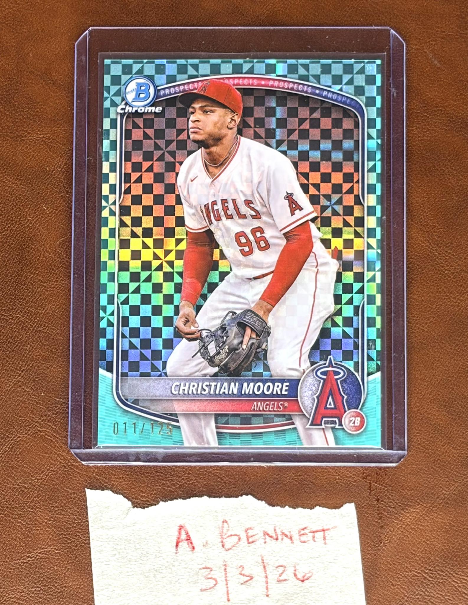 CARLOS LAGRANGE 2025 BOWMAN CHROME rookie SUPERFRACTOR AUTOGRAPH 1 