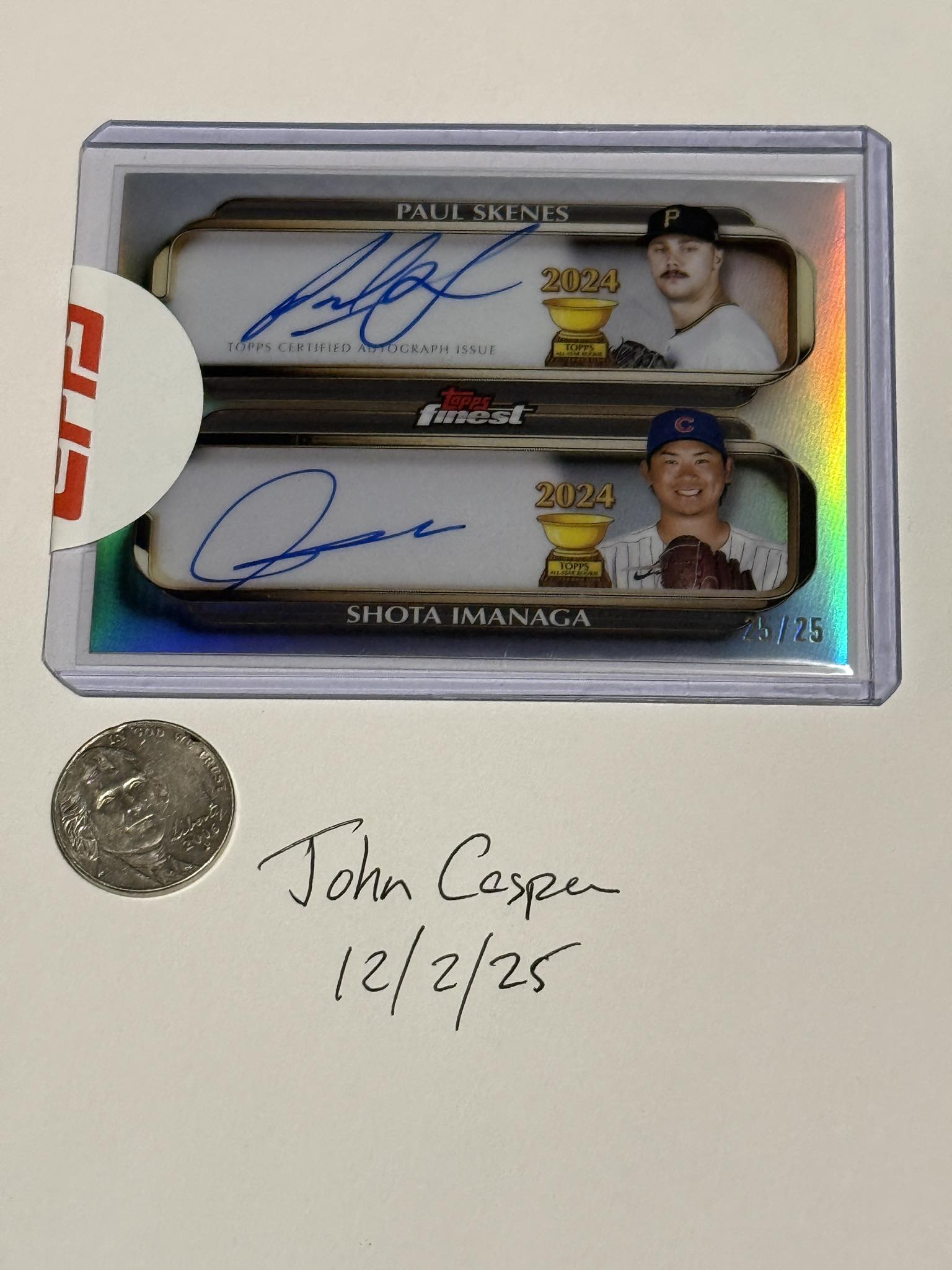 2025 Topps Certified Autograph Issue Shota Imanaga Stars Of Japan /25