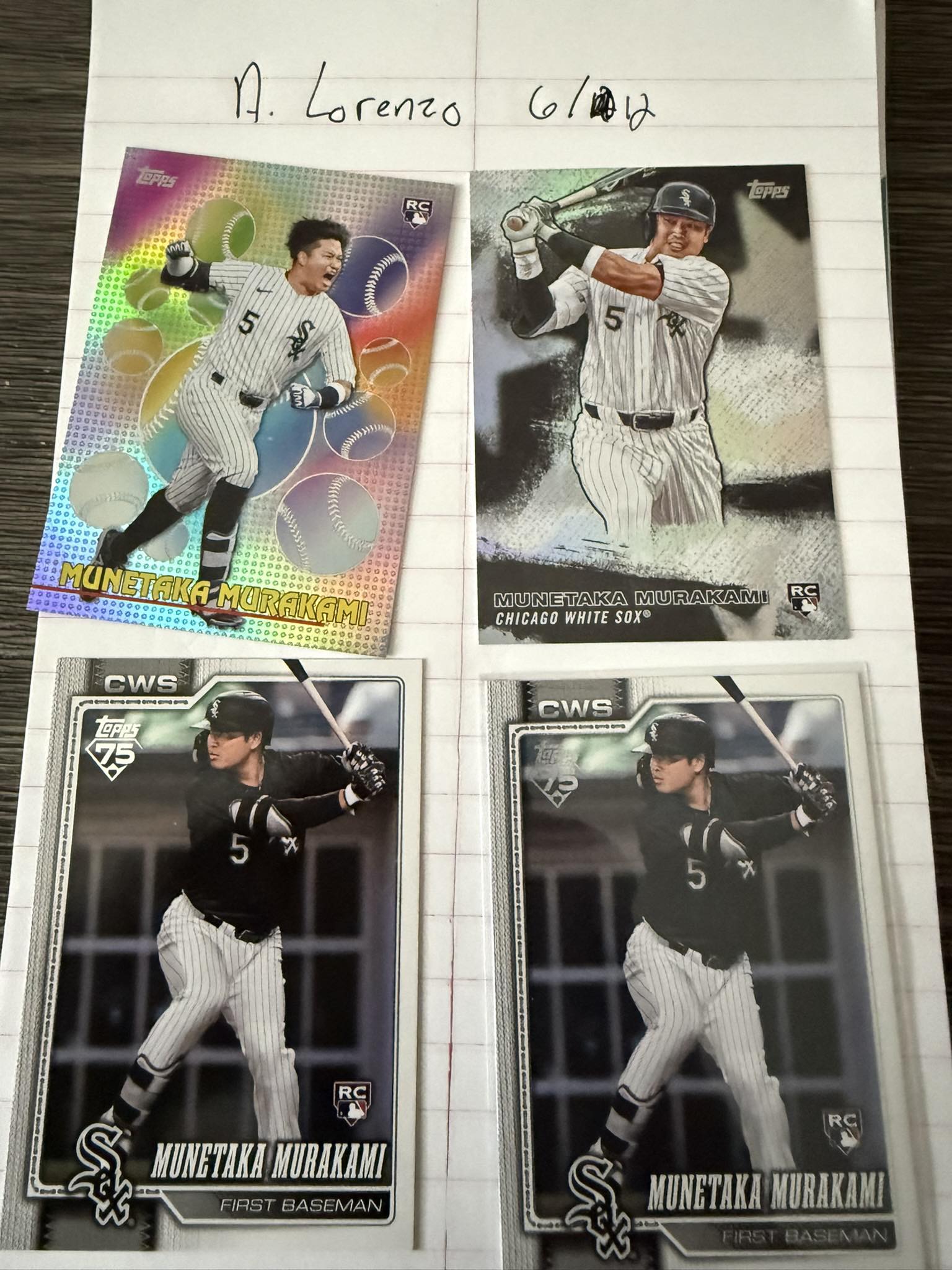 まんまる出品 MURAKAMI x SOX, 16 Cards, $15 SHIPPED