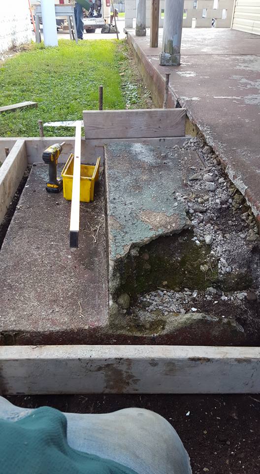 Today's pour.... capping steps - J.Conley Concrete LLC