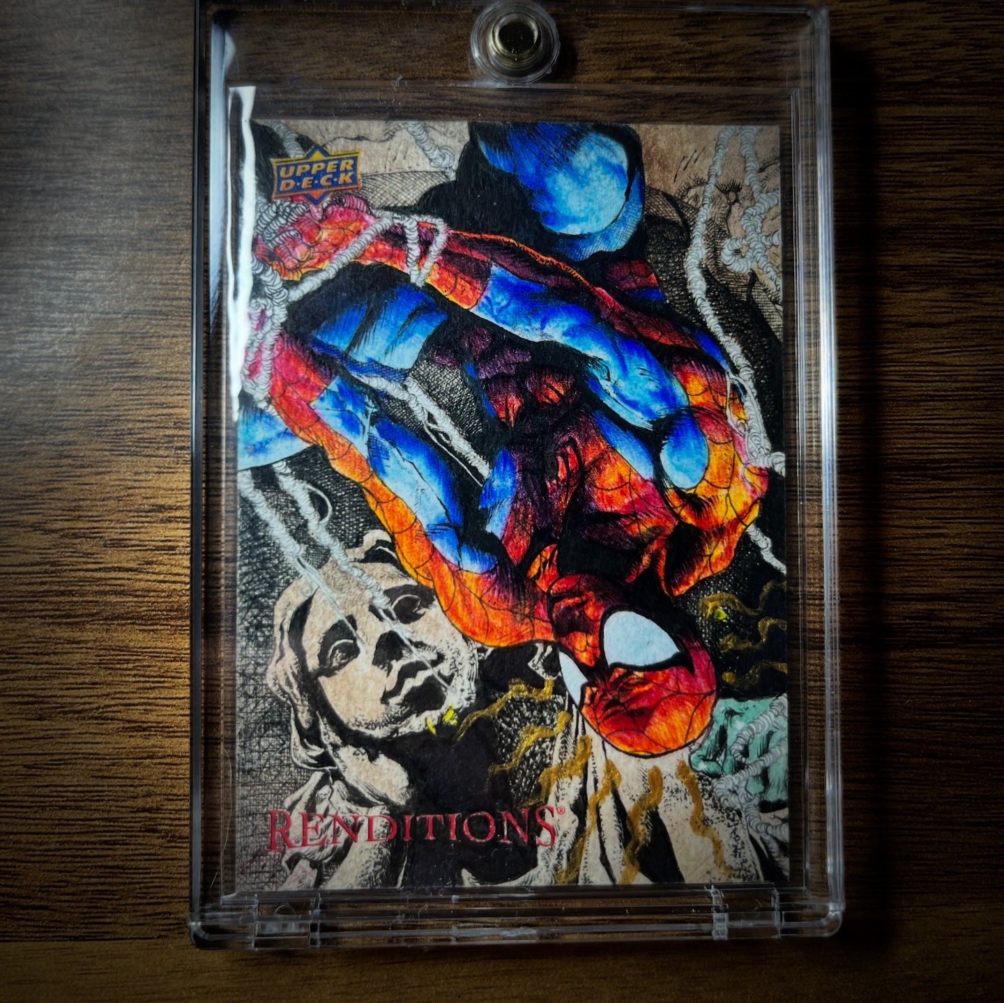 Spider-Man 1/1 sketch card from Upper Deck Renditions