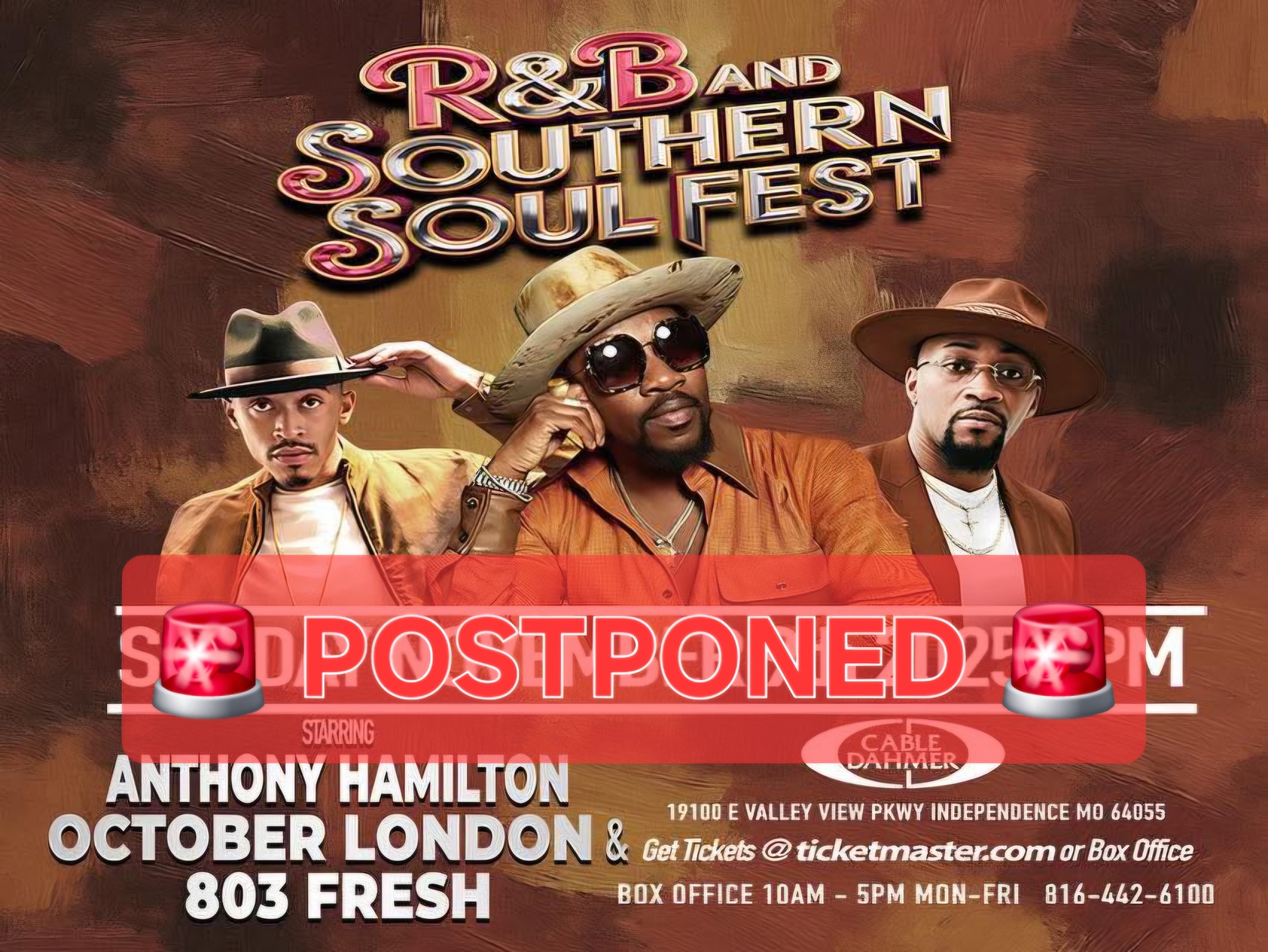 The R&B Soul Mayhem concert starring Anthony Hamilton featuring