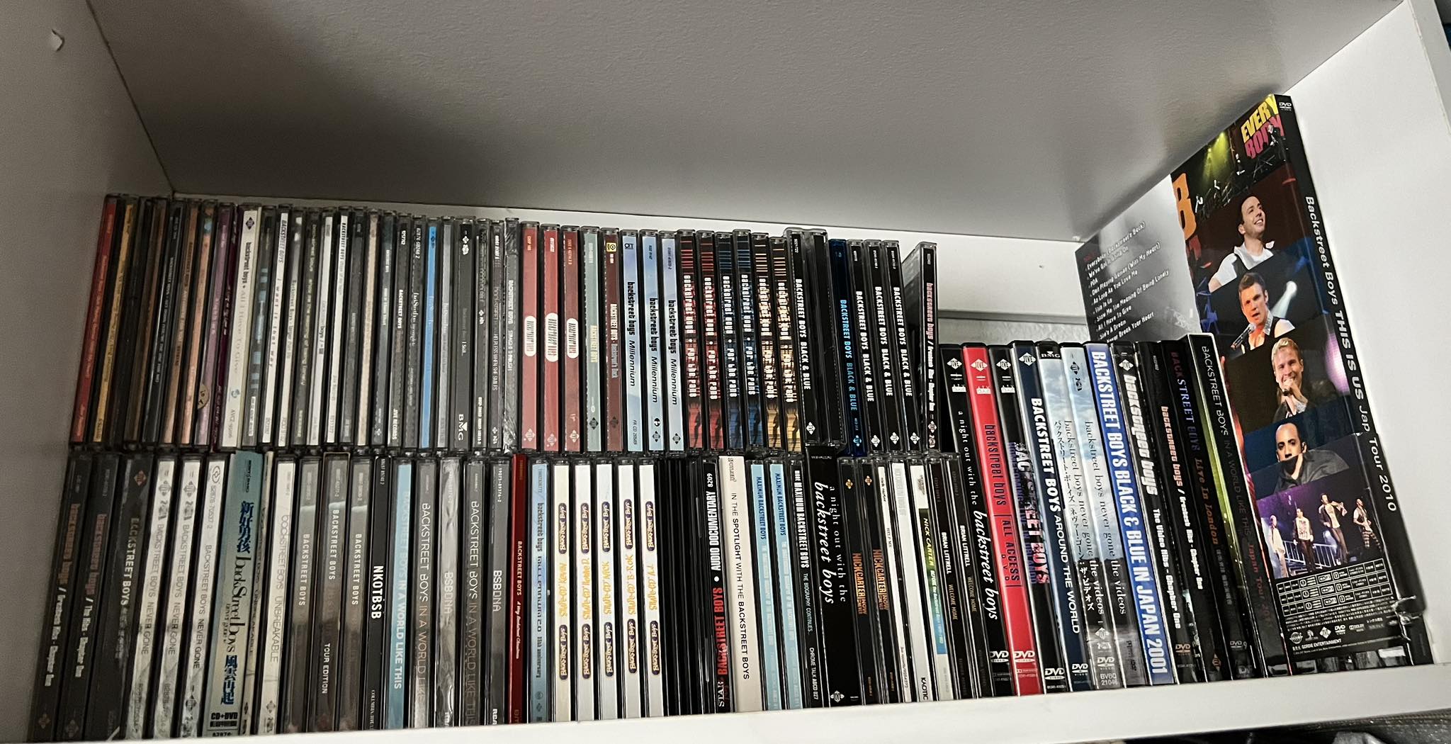 Backstreet Boys CD/DVD collection and nostalgic memories