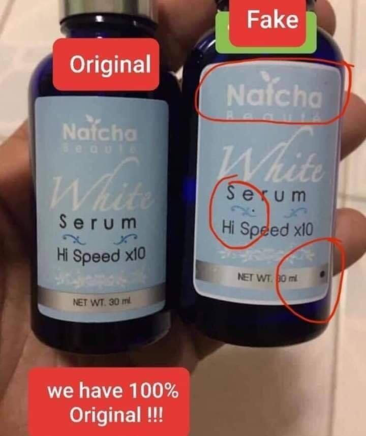 Natcha serum Original vs fake We have 1000% original