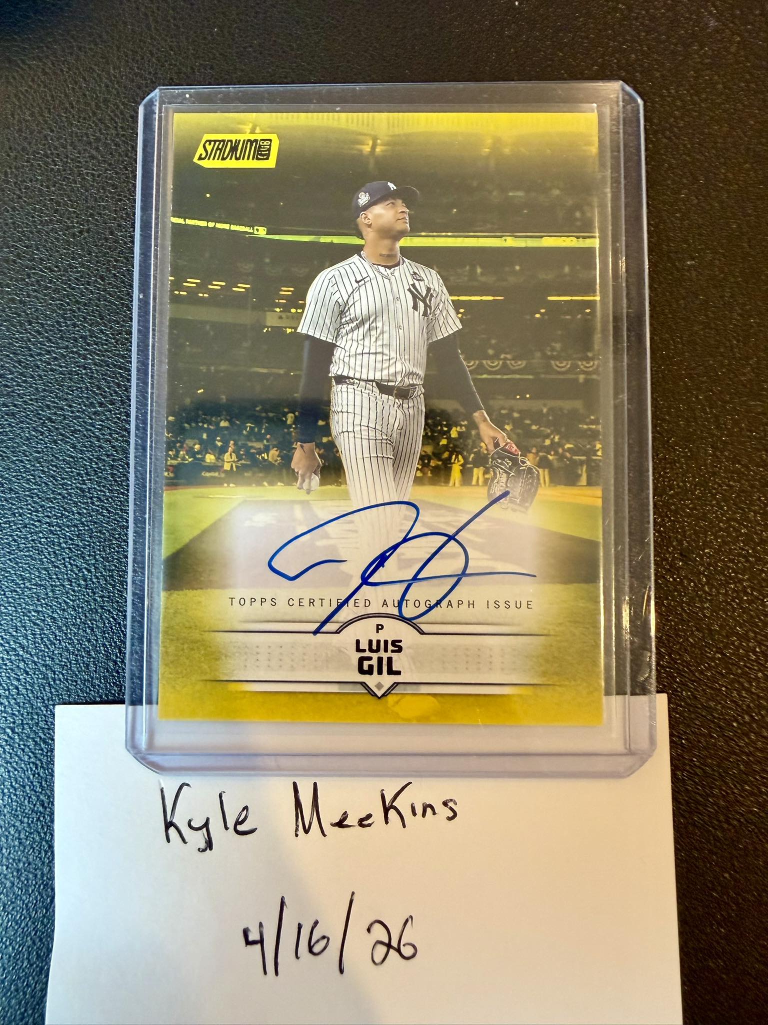 SOLD Luis Gil Topps Finest Auto #/25 $25 S/T