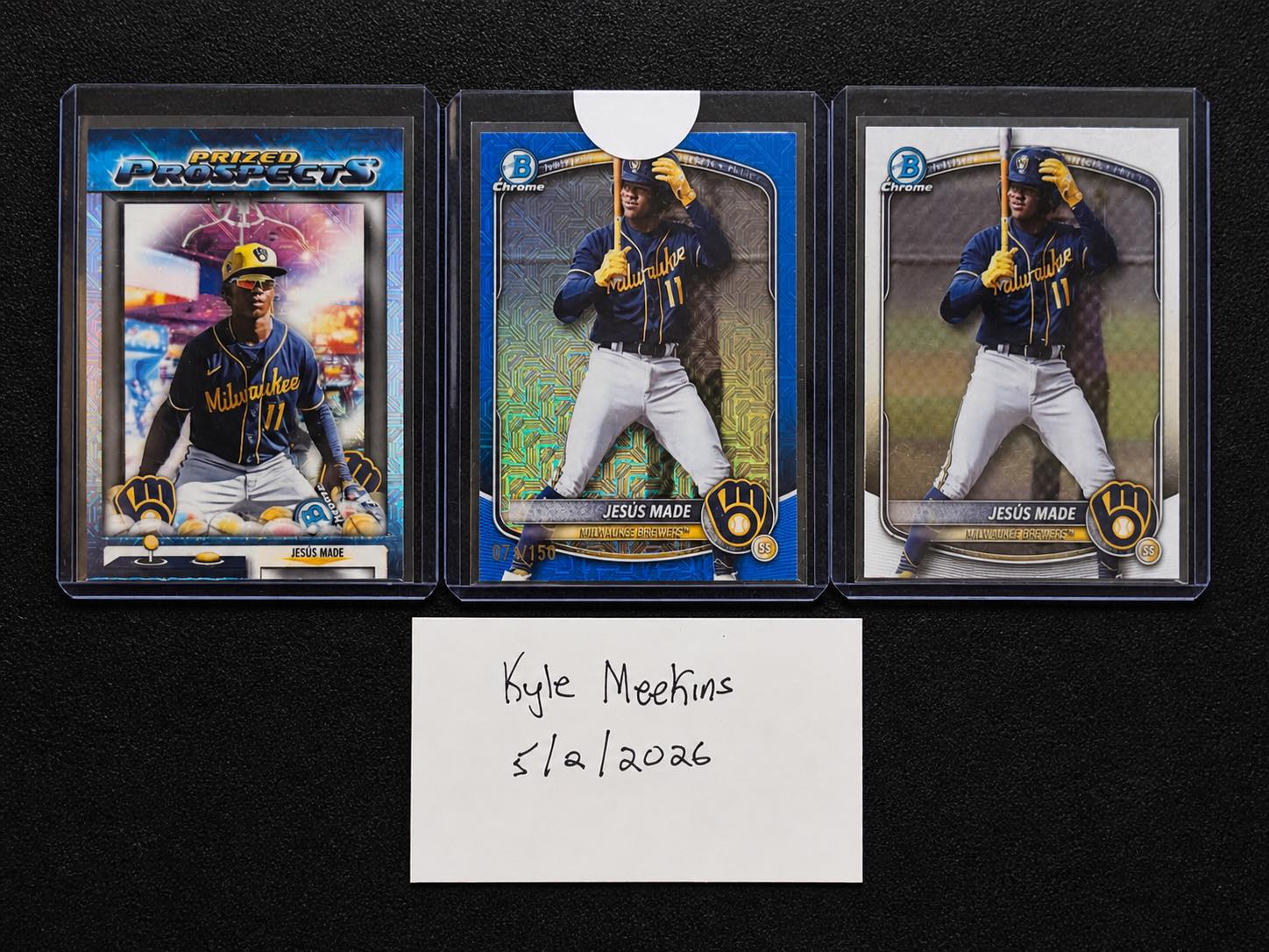 2023 Bowman Chrome Justin Crawford 1st Blue Raywave Refractor SP 