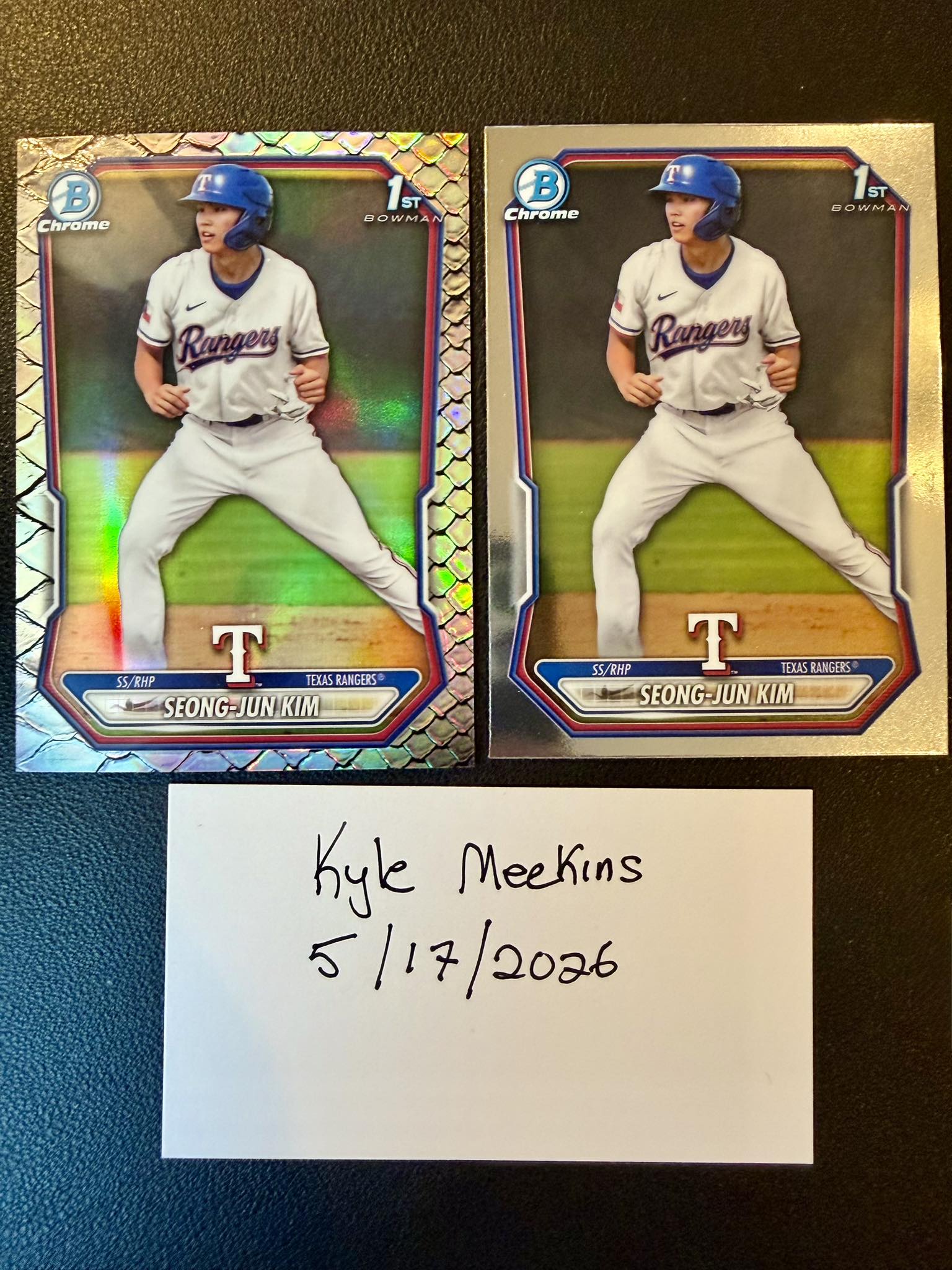 2026 Bowman Seong-Jun Kim rare SS/RHP prospect cards auction