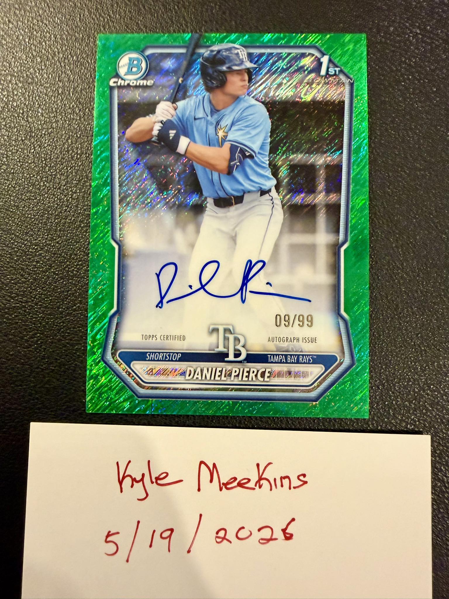 2026 Bowman Daniel Pierce autograph card auction