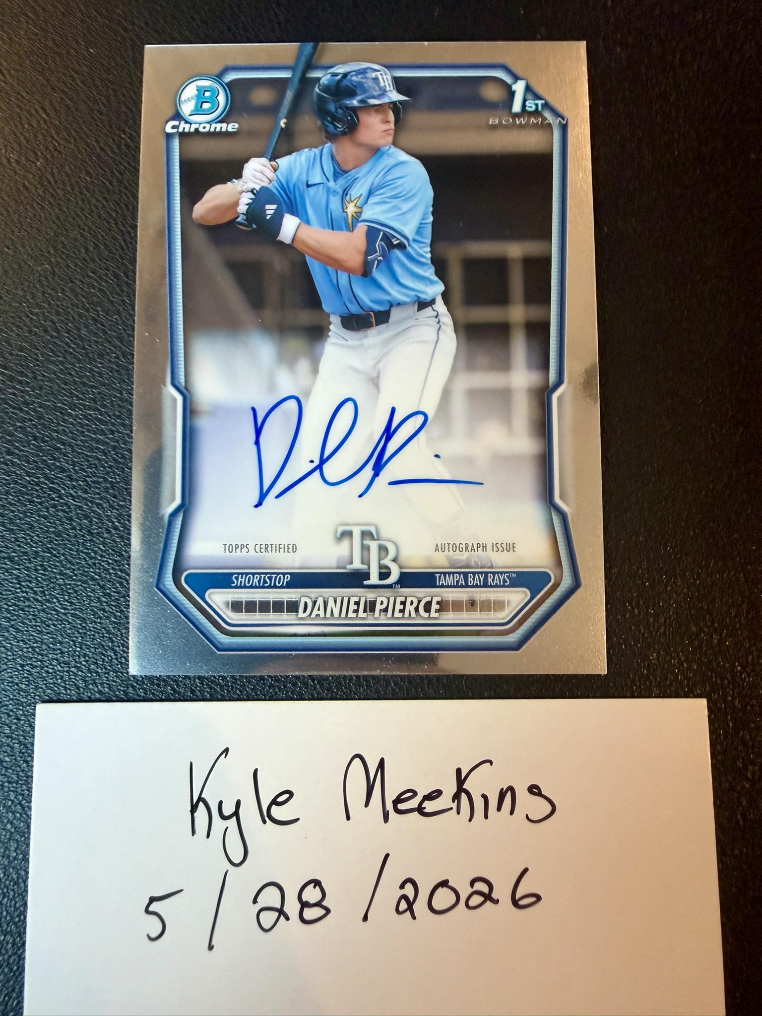 2026 Bowman Daniel Pierce autograph card auction
