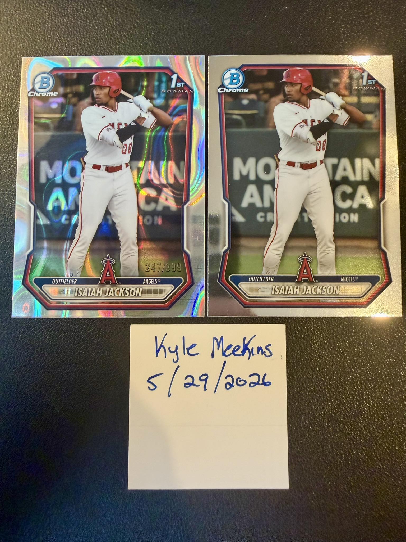 Jackson Chourio Bowman Chrome Sterling Mojo Refractor Auction - $3 