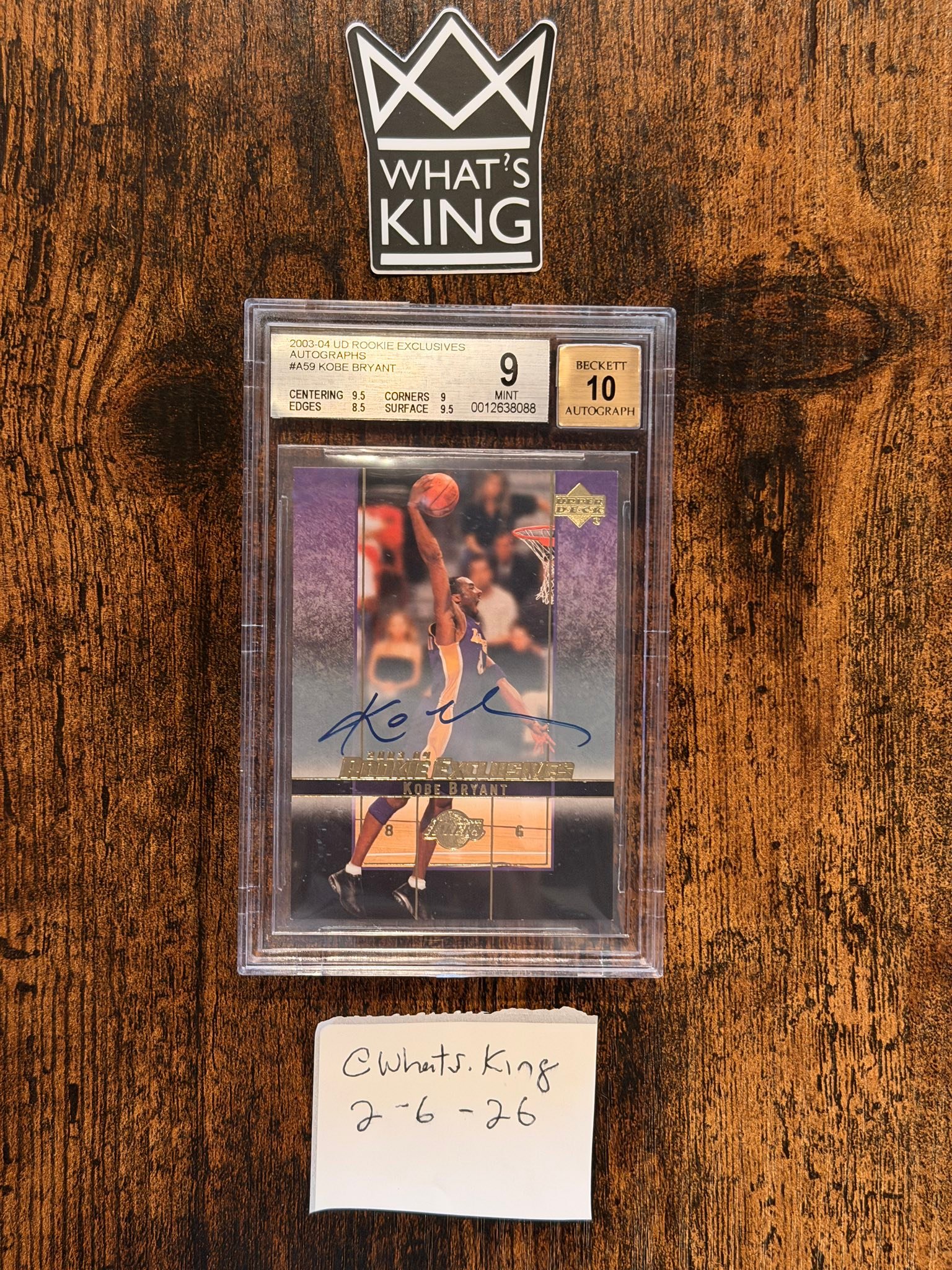 Kobe Bryant 2003 rookie card for sale