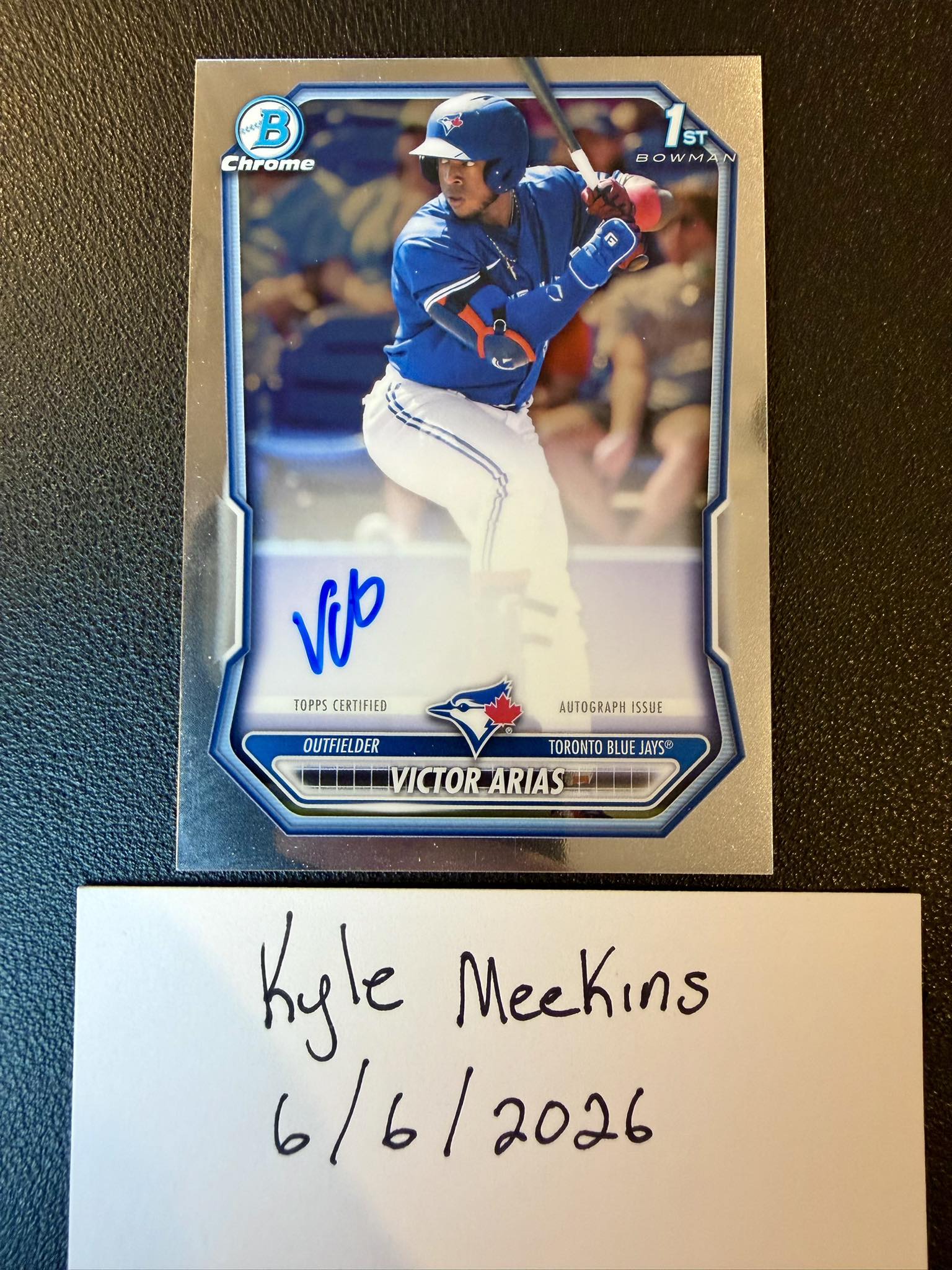 2026 Bowman Victor Arias autograph auction