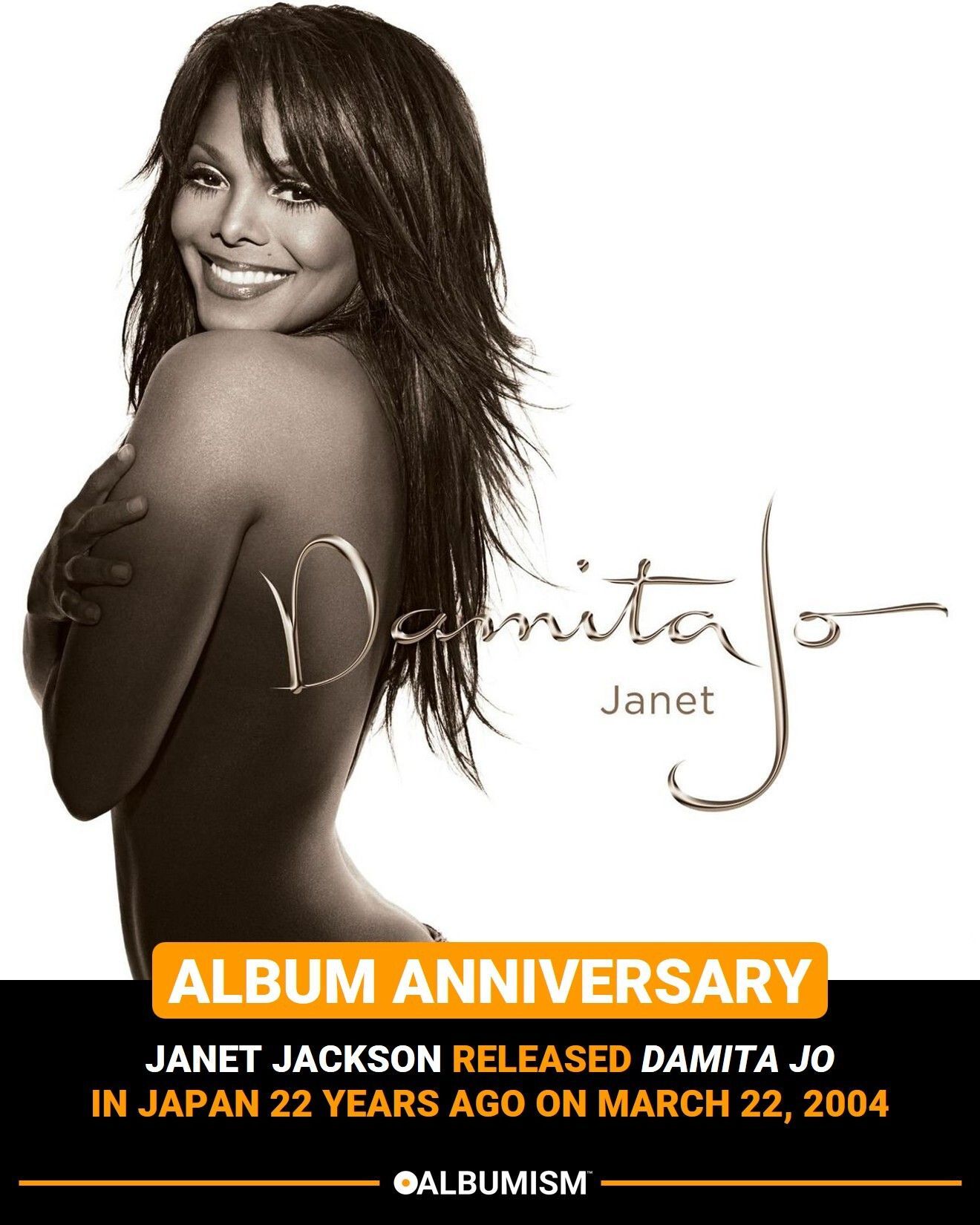 Janet Jackson released 'Damita Jo' in Japan 22 years ago on March