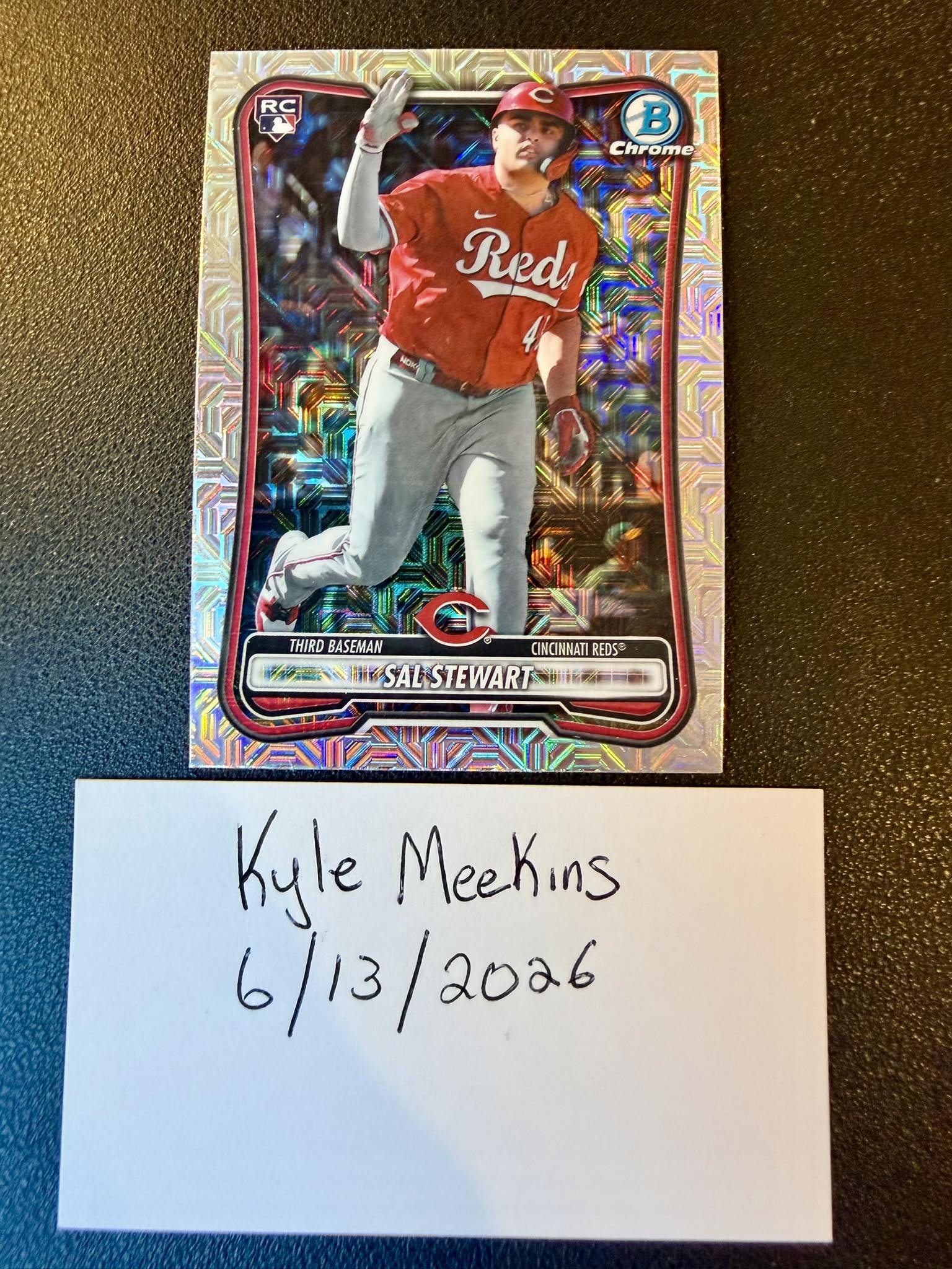 2026 Bowman Sal Stewart rookie mojo refractor auction