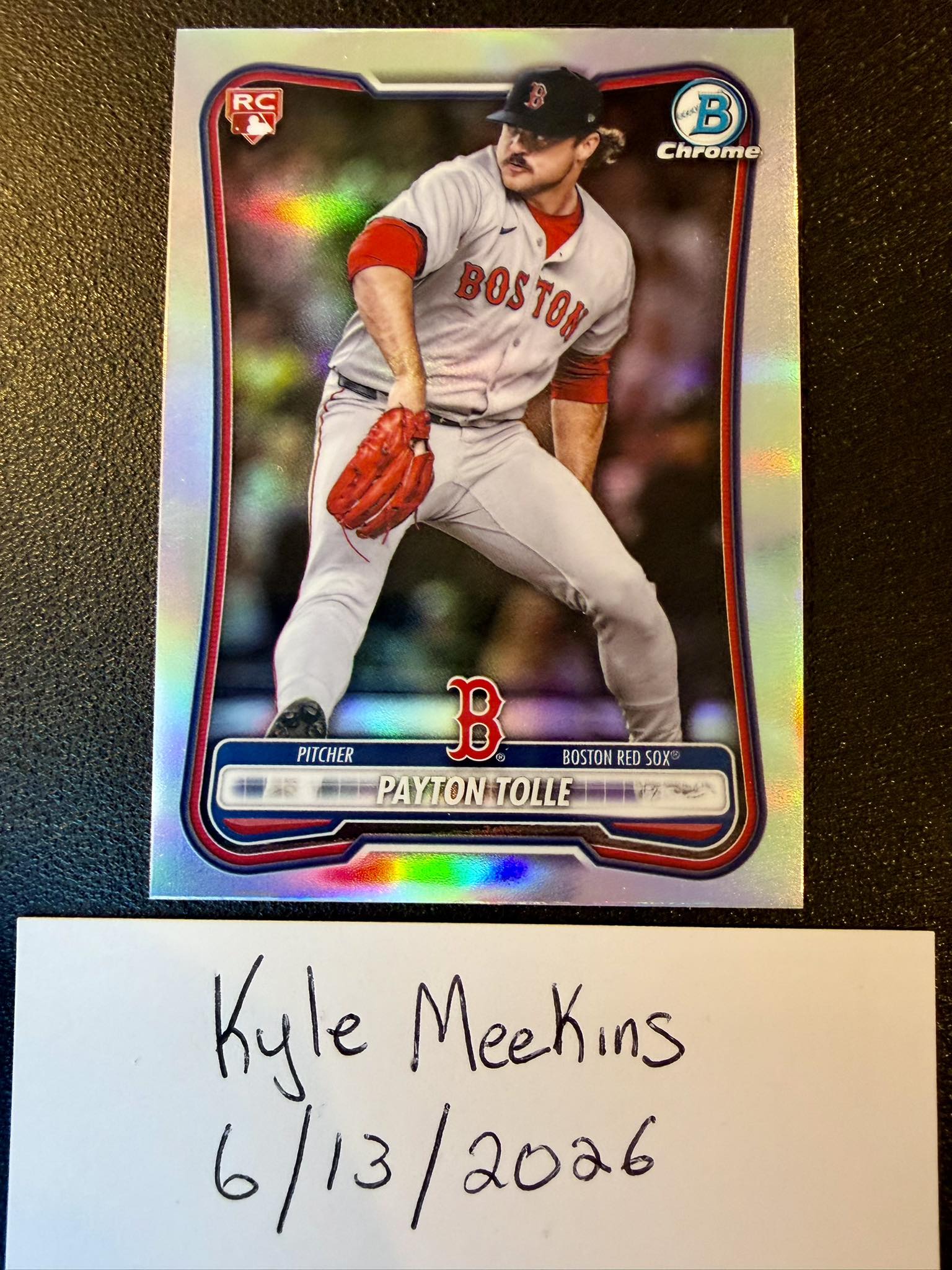 2026 Bowman Payton Tolle red rookie redemption refractor auction