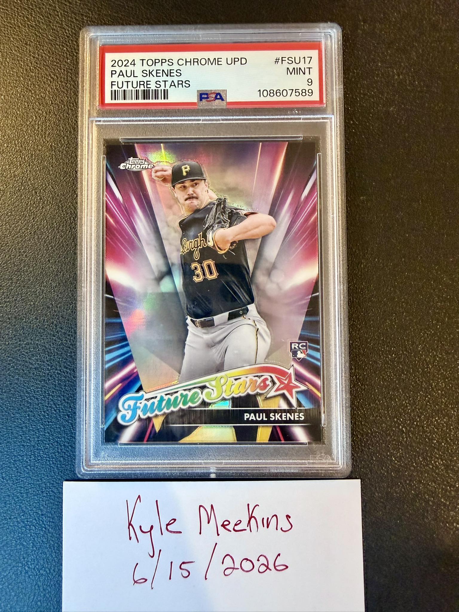 2024 Topps Chrome Update Paul Skenes Rookie Card Refractor PSA 9 