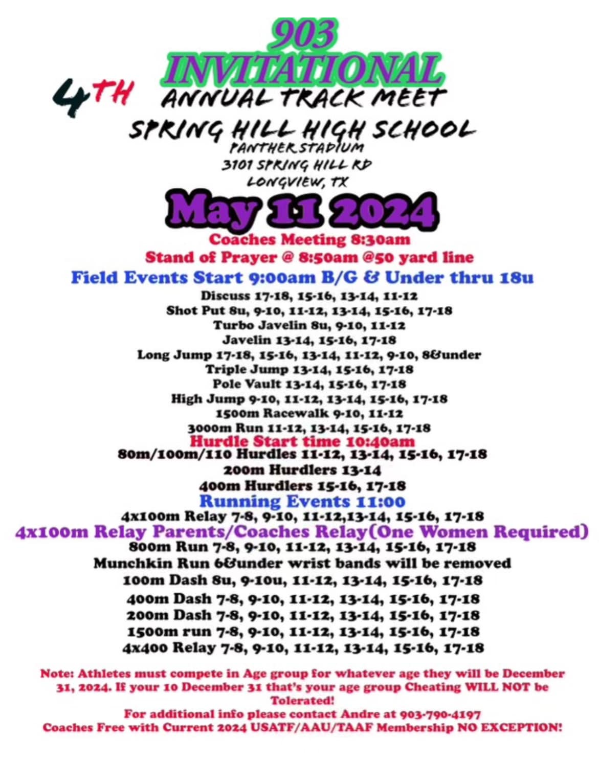 Texas state track meet info at Mike A. Myers stadium