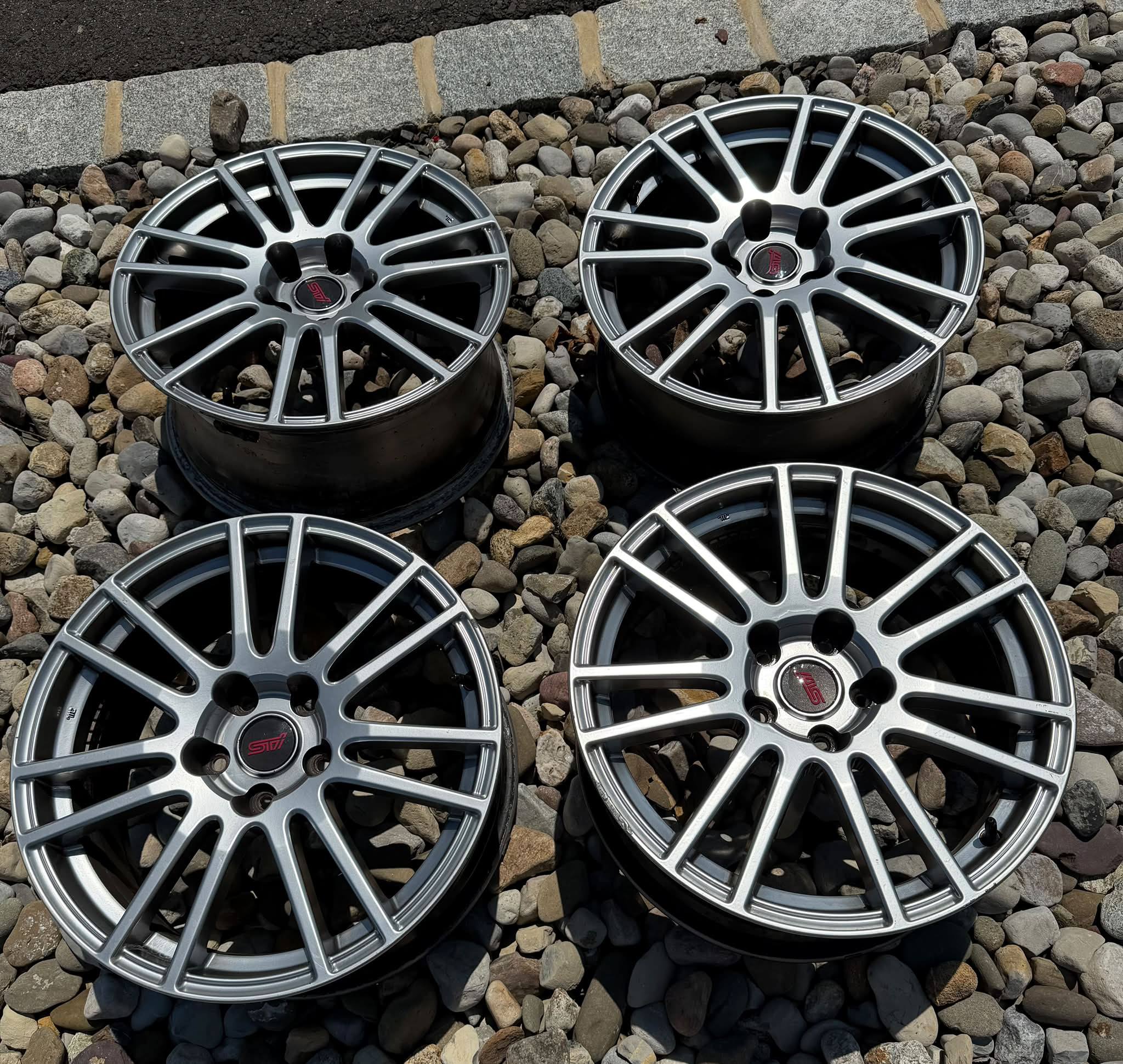 Subaru STI genome scuba wheel details