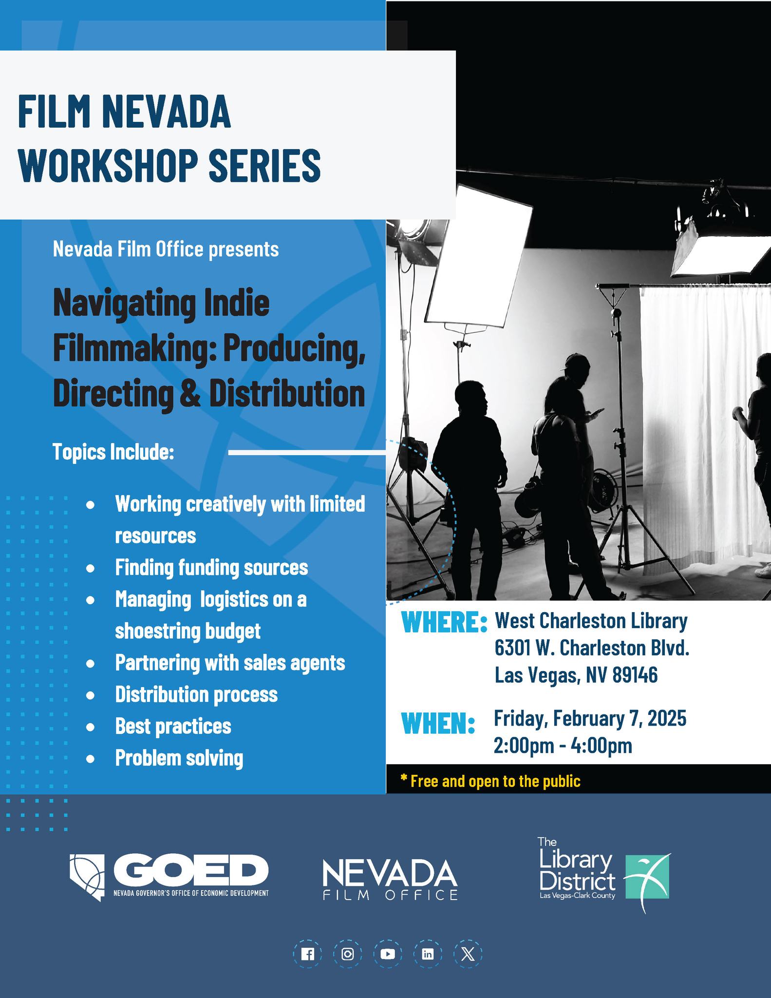 Nevada - 🎬 Exciting Panel Discussion: Indie Filmmaking! 🎥 Join us for ...