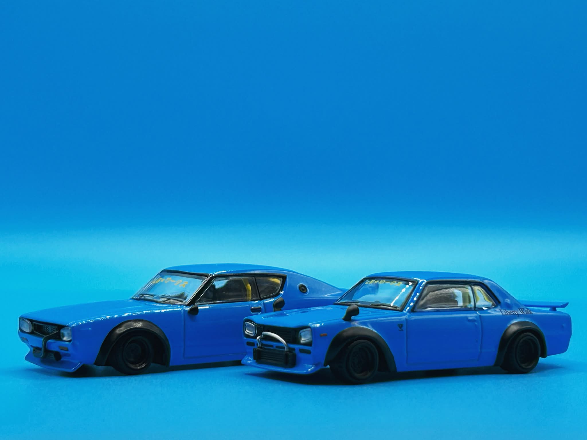 🔵 Nissan Skyline Kenmeri and Hakosuka Liberty Walk by MINI GT