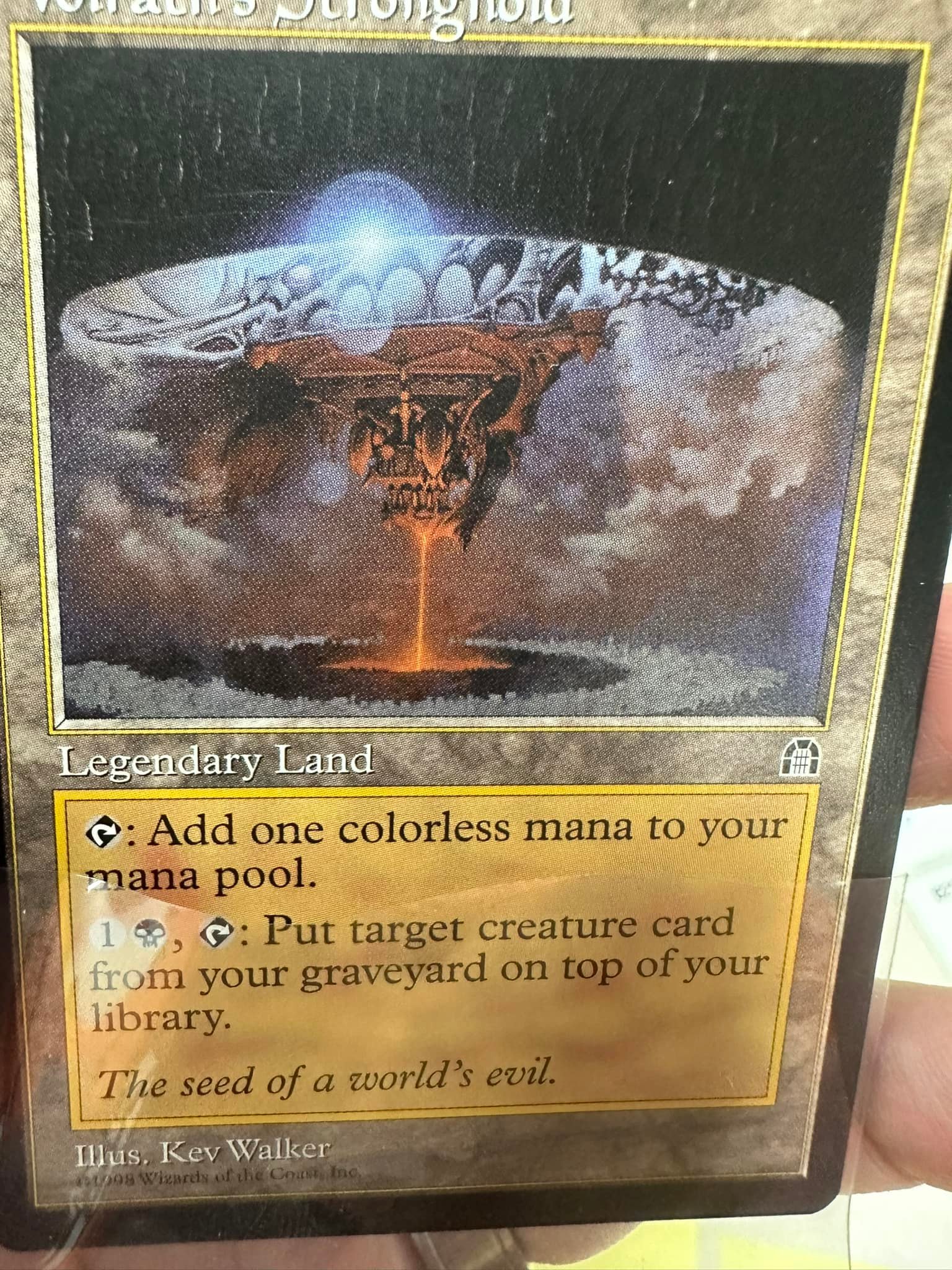 Volrath's Stronghold with unique ink error