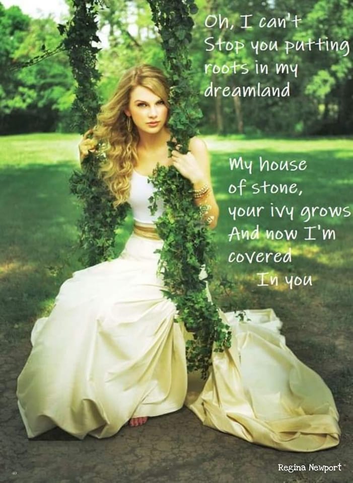 green dress taylor swift lyrics What photos represent song lyrics? s26-113