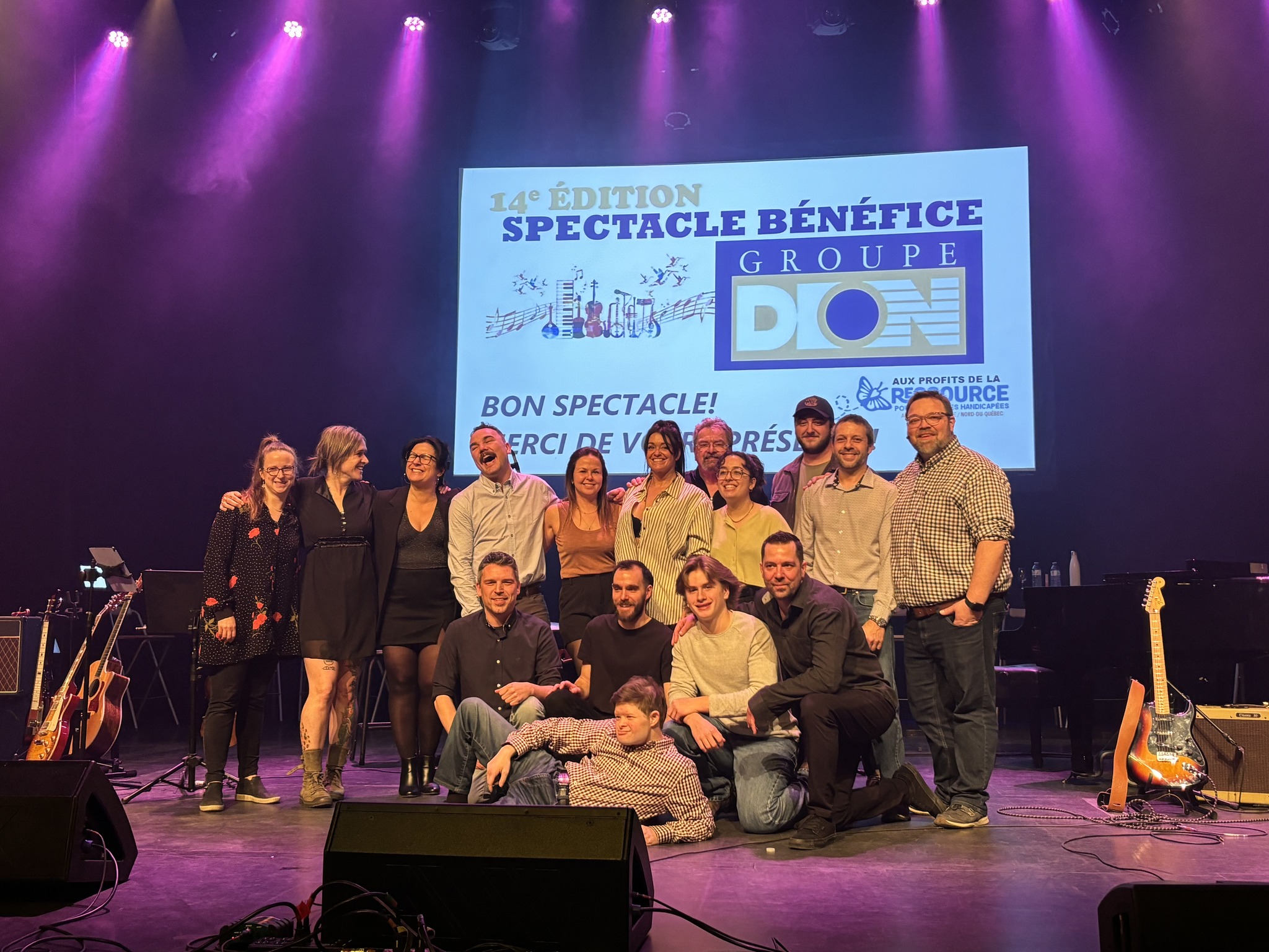 Spectacle bénéfice Groupe Dion