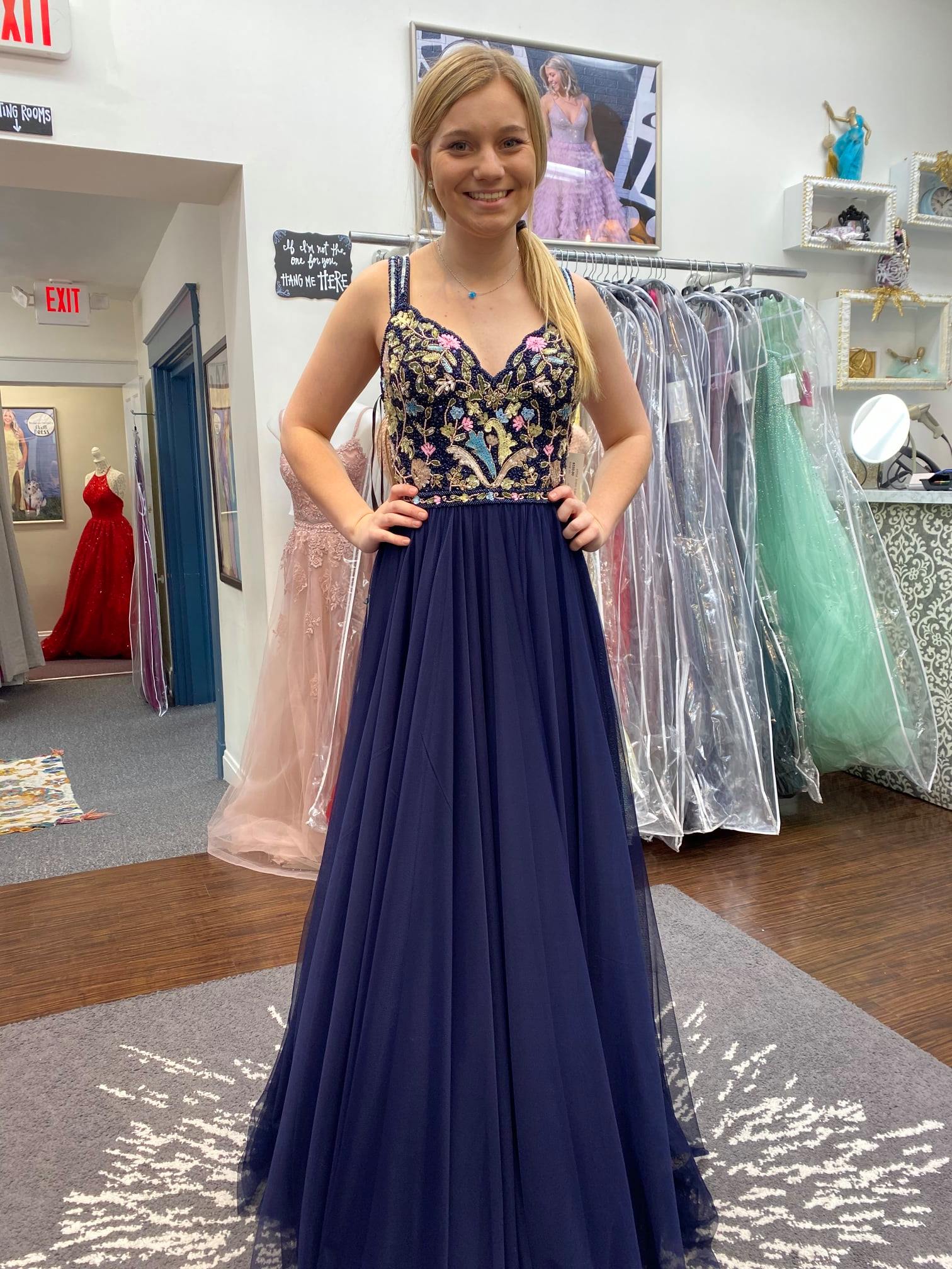 Navy blue prom dress - Dresses - Hamilton, Ohio | Facebook Marketplace