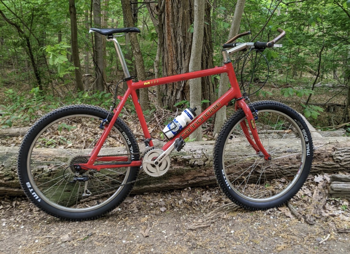 Riding 1994 Cannondale M800 Beast of the East in New England