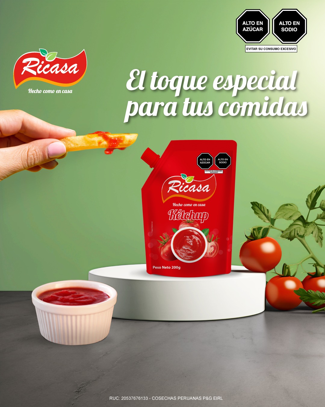 Ricasa - El ketchup #Ricasa le da ese toque especial a tus...